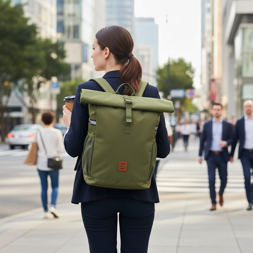 TOURBON Nylon Backpack Pannier Bike Rear Rack Bag Bicycle Saddlebag