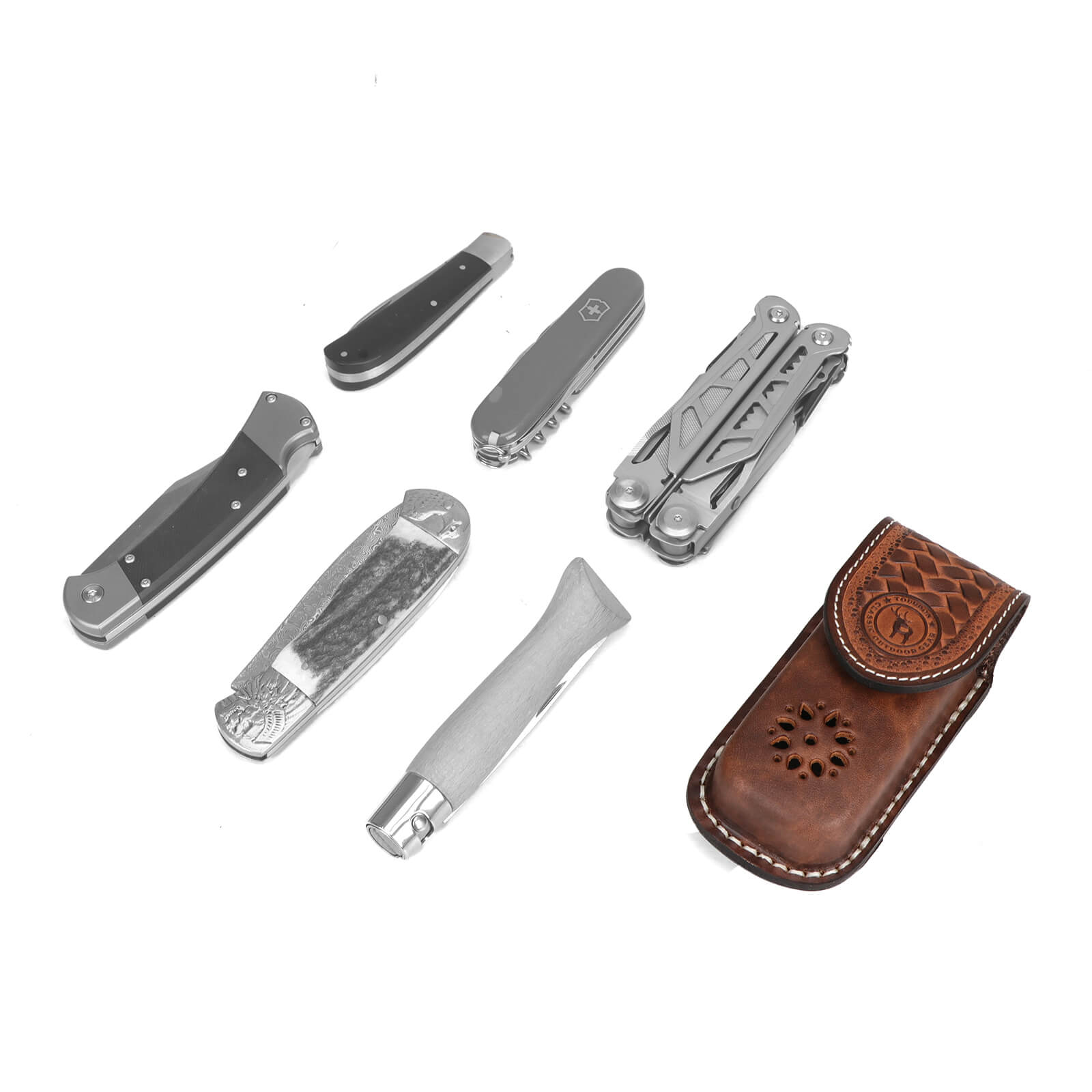 Tourbon Multitool Sheath with Belt Loop Leather Knife Holster 