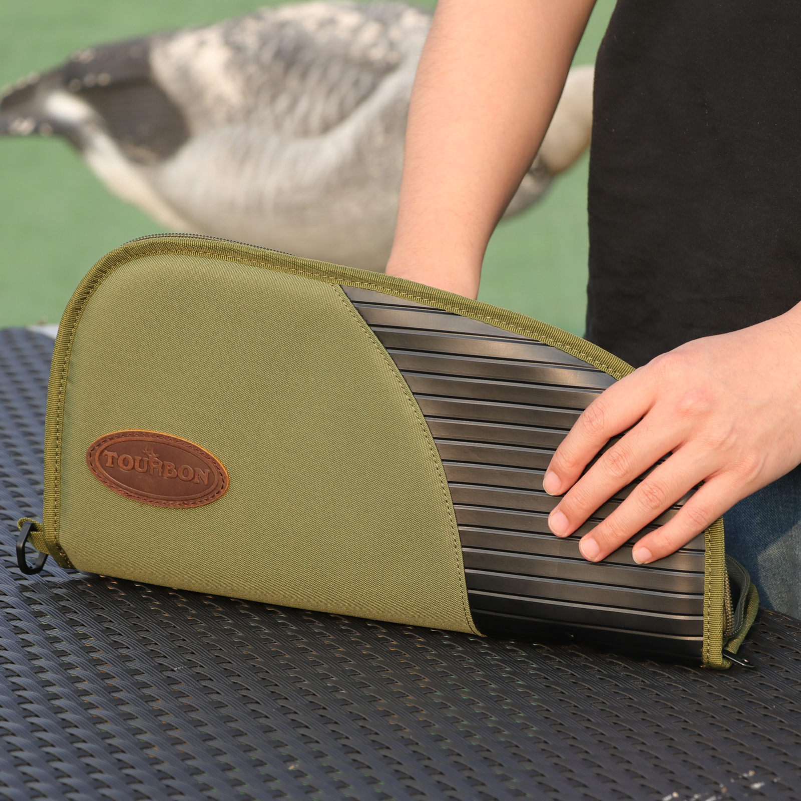 TOURBON Rug Cases Soft Padded Range Bag Full Zippered