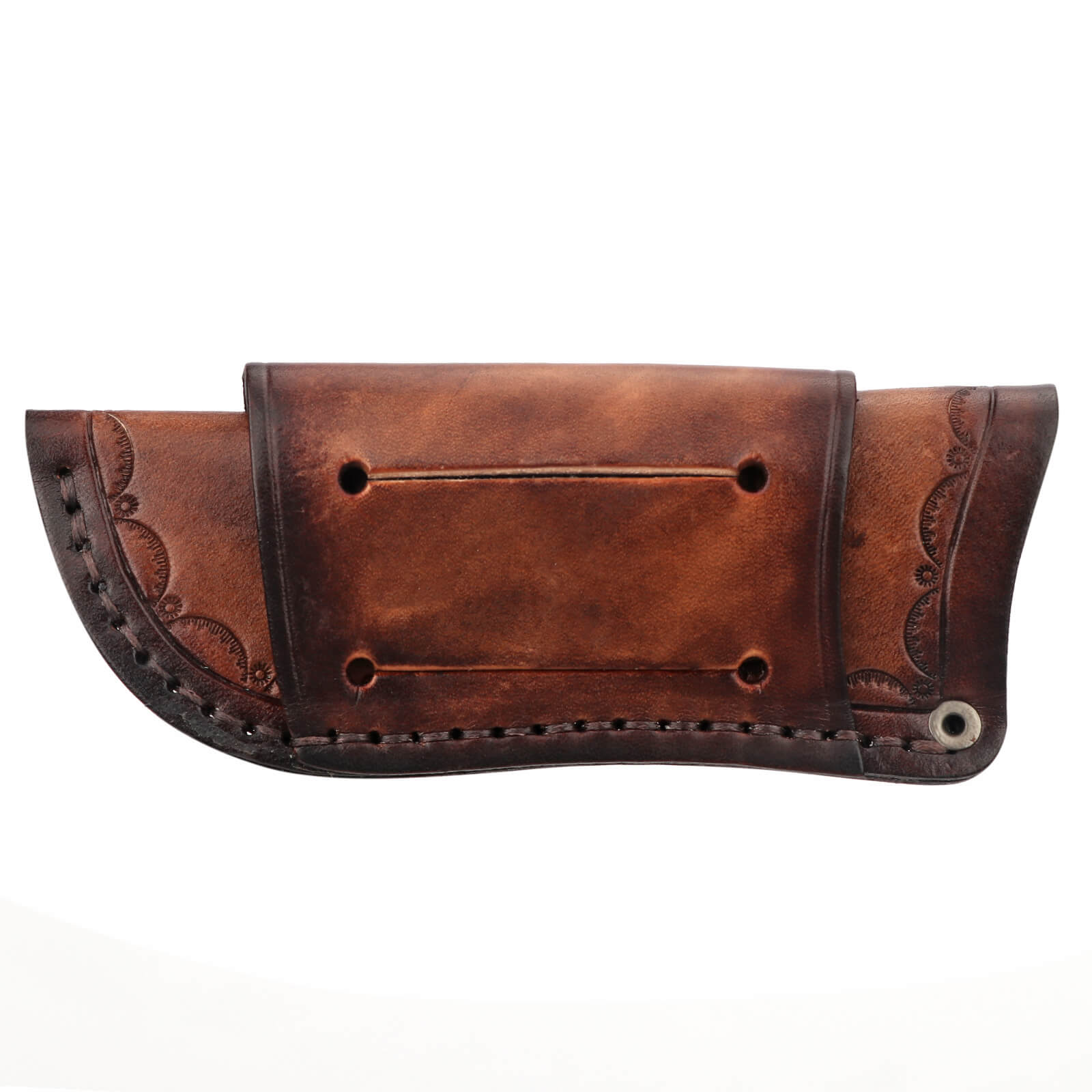 Tourbon Leather Pocket Knife Pouch with Belt Loop for Camping