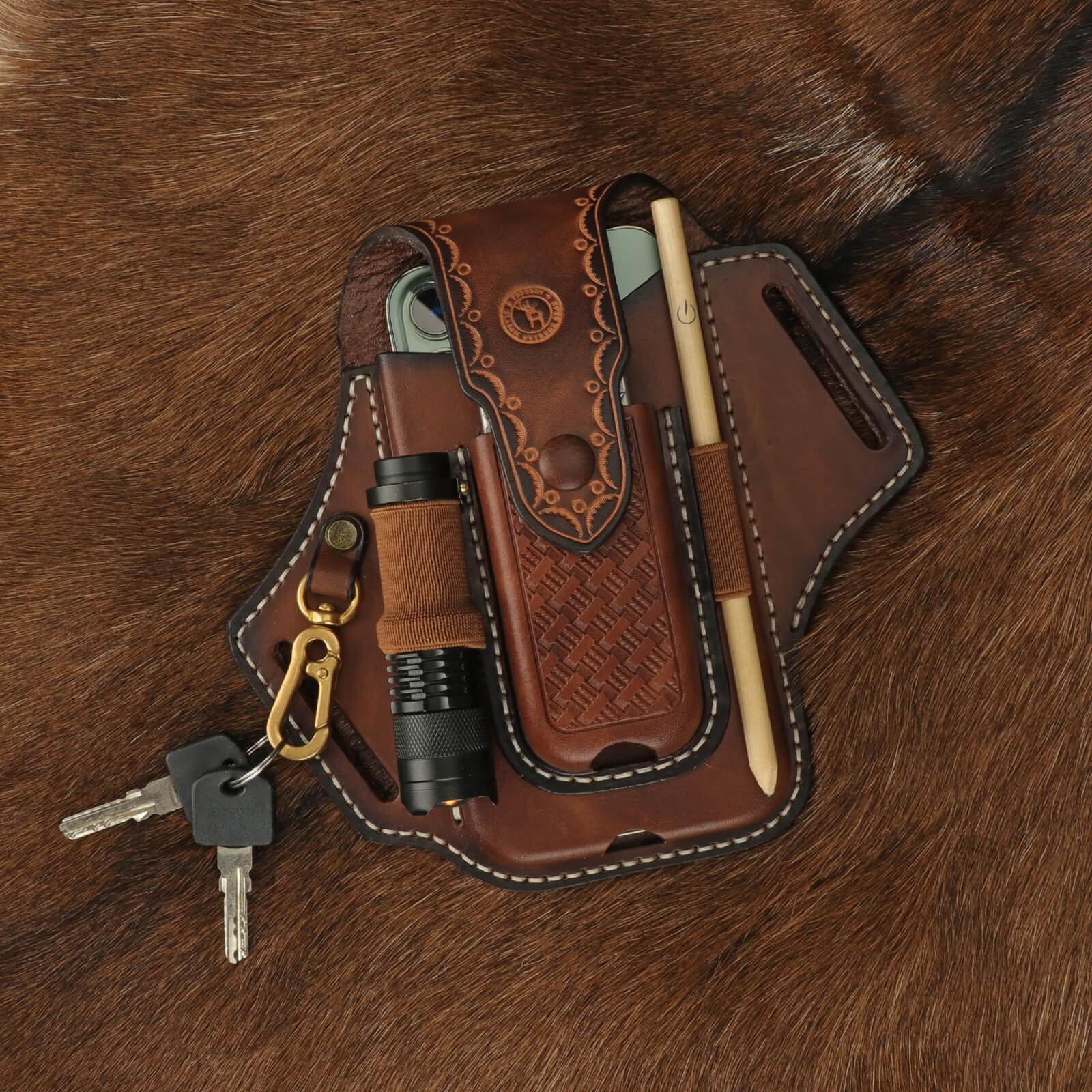 leather phone holder