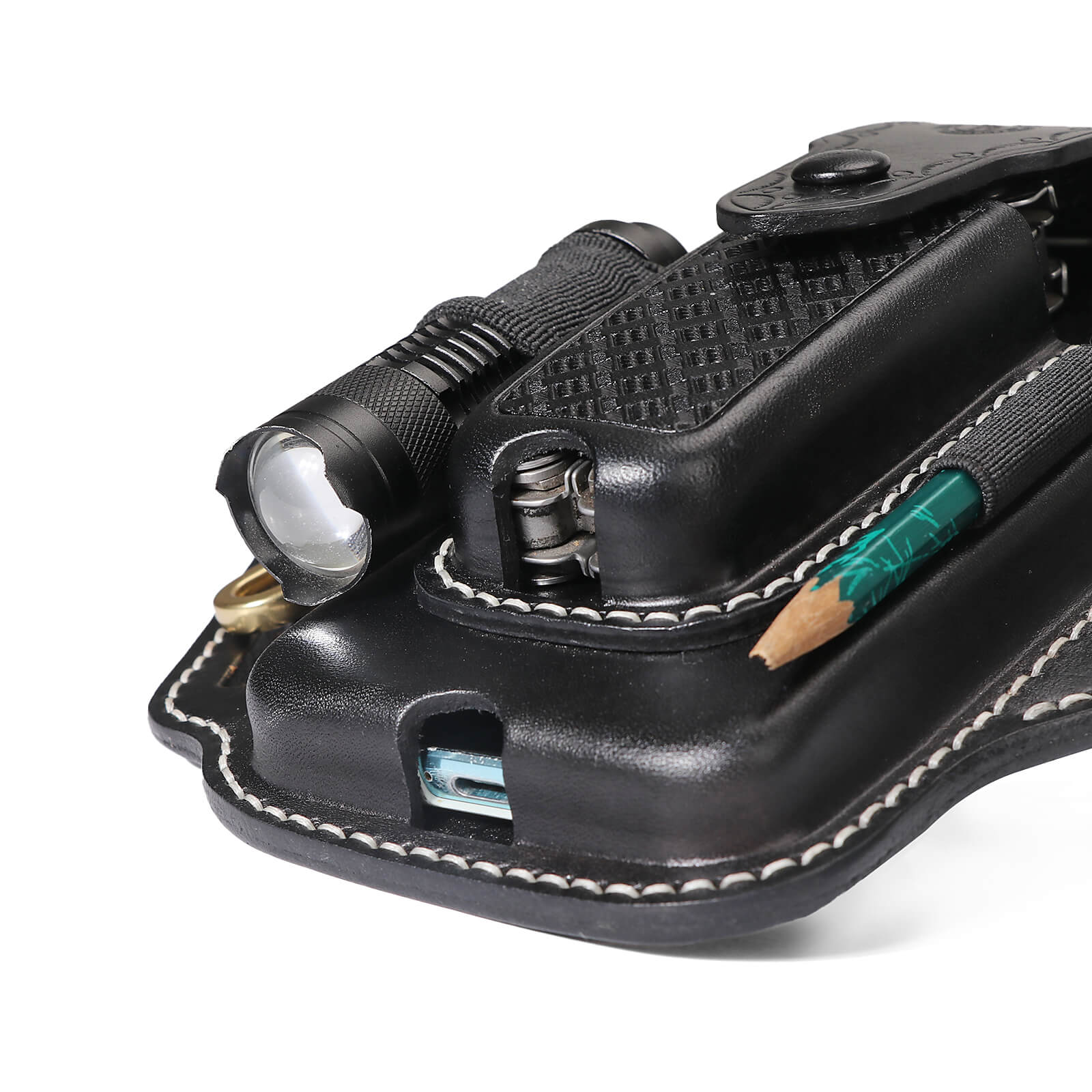 Tourbon Leather Cell Phone Holster Pouch Case Tool Multitool Sheath