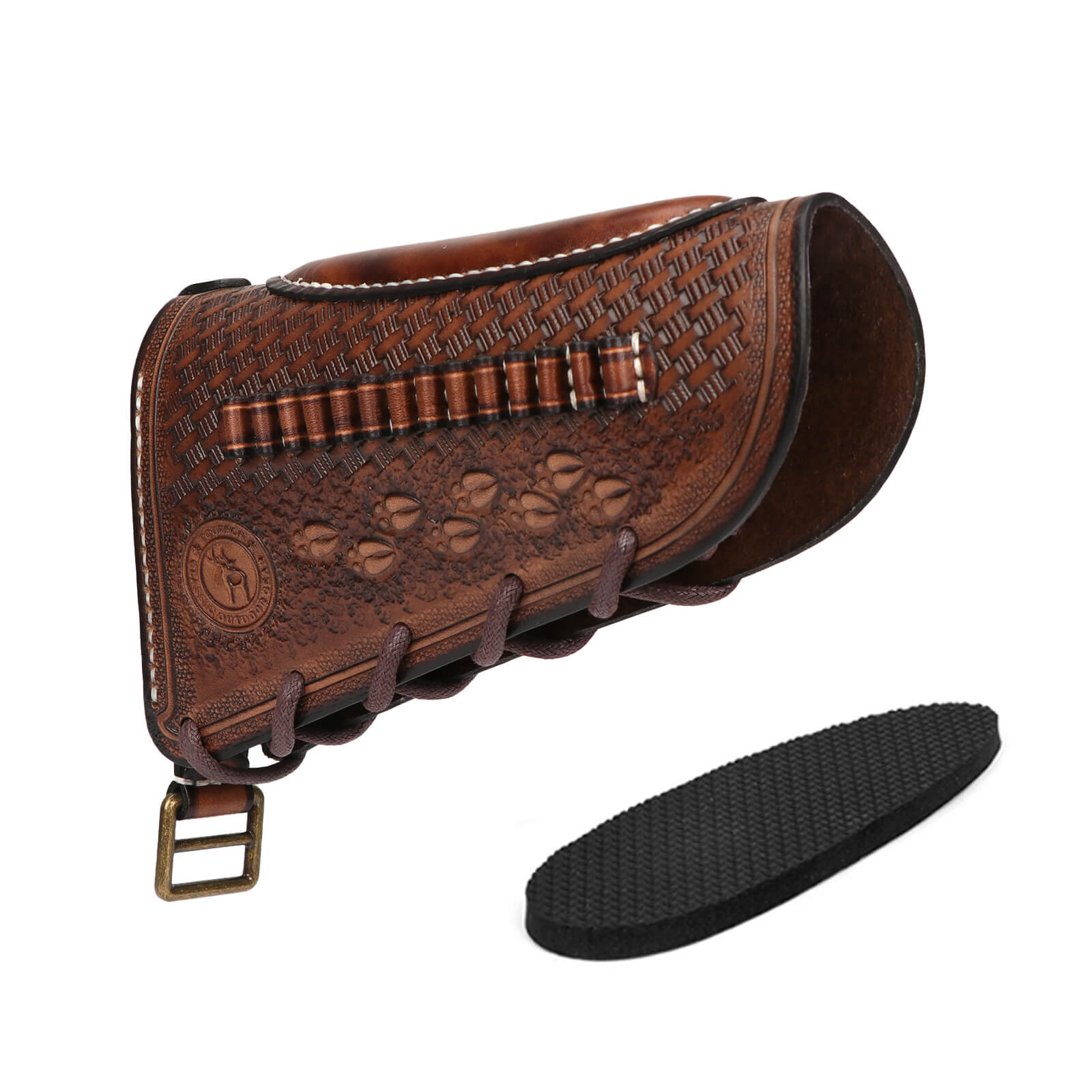 TOURBON Vintage Leather No Drill Cheek Rest for .22