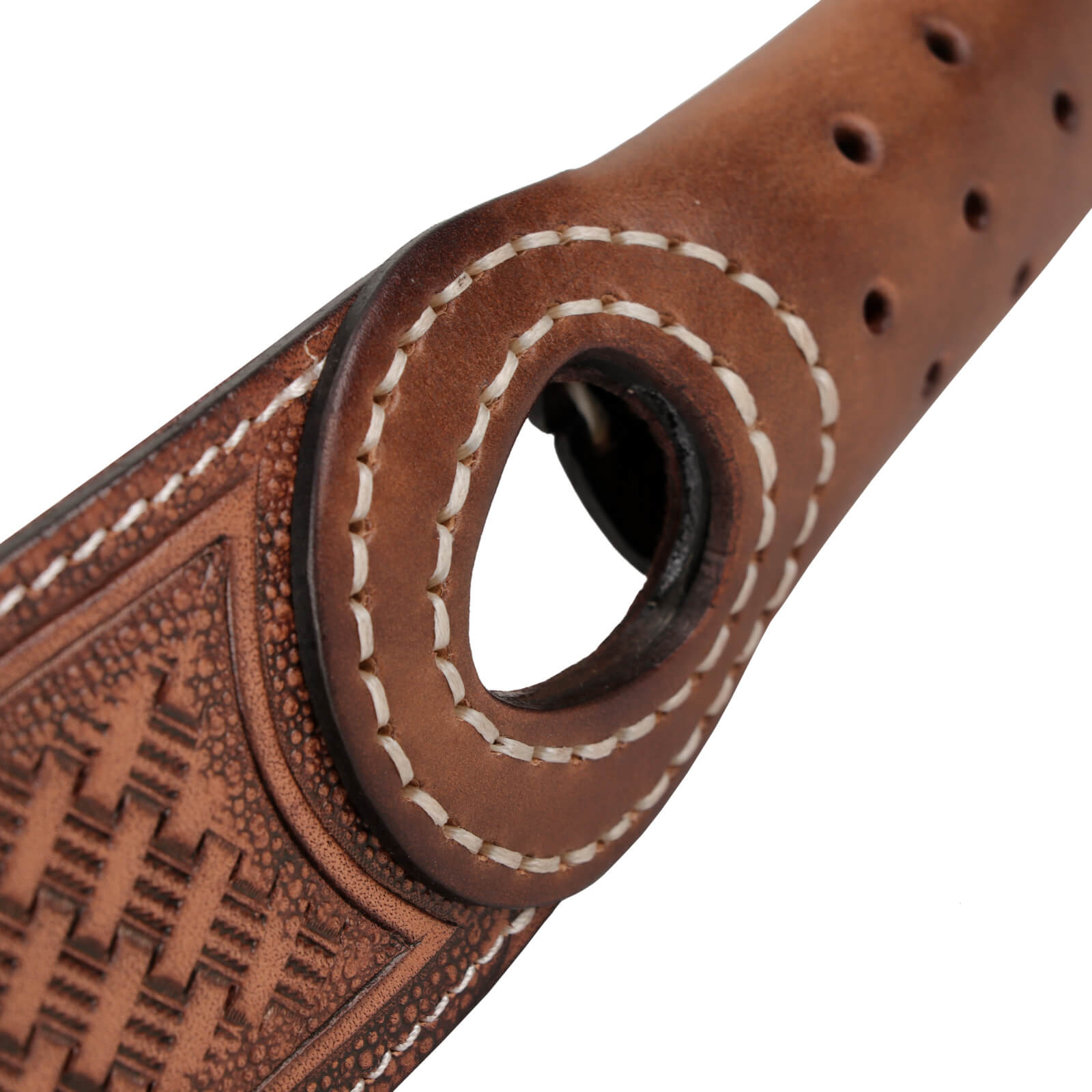 TOURBON Vintage Leather Sling with Thumb Loop