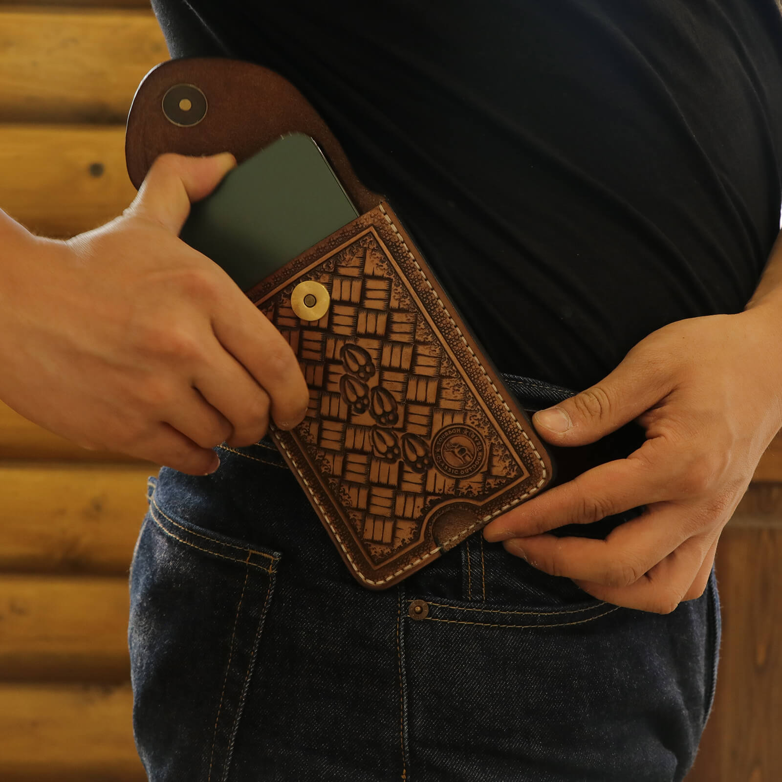 leather holster for cell phone