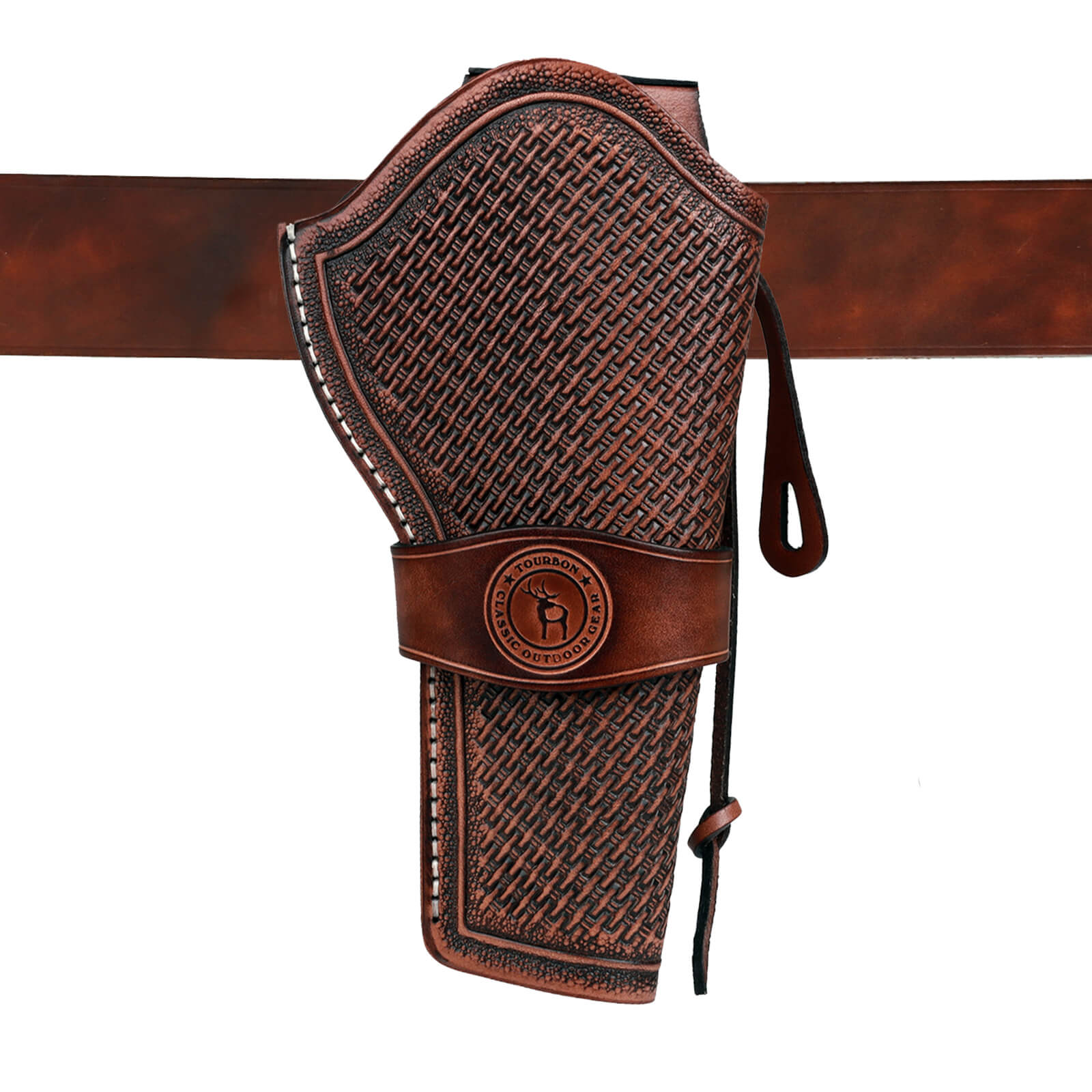 TOURBON Leather Holster for  1911 Belt Carrier 