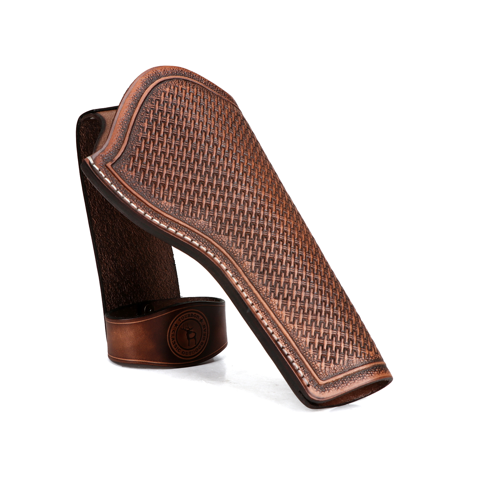 TOURBON Leather Holster for  1911 Belt Carrier 