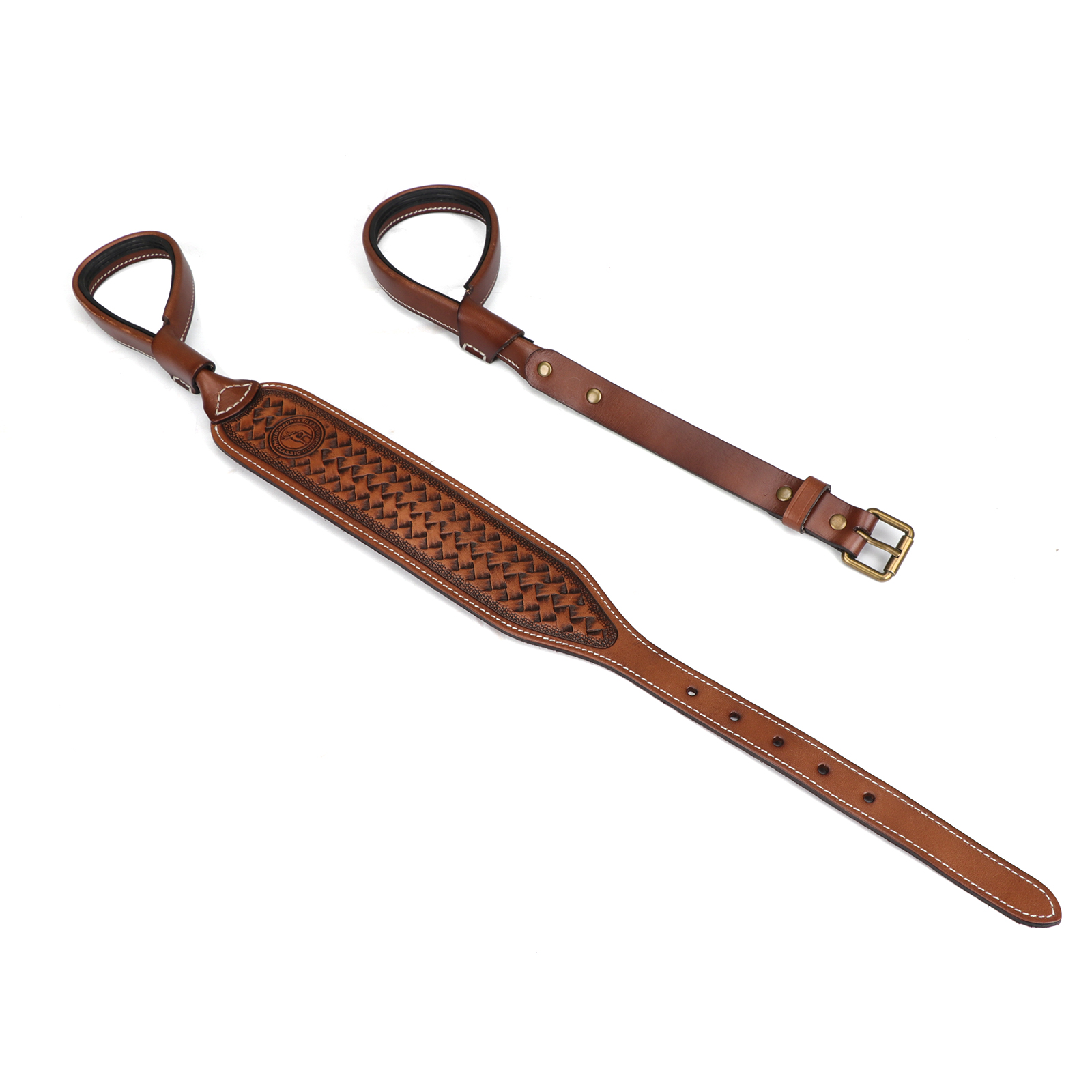 TOURBON Leather No Drill Hunting Sling
