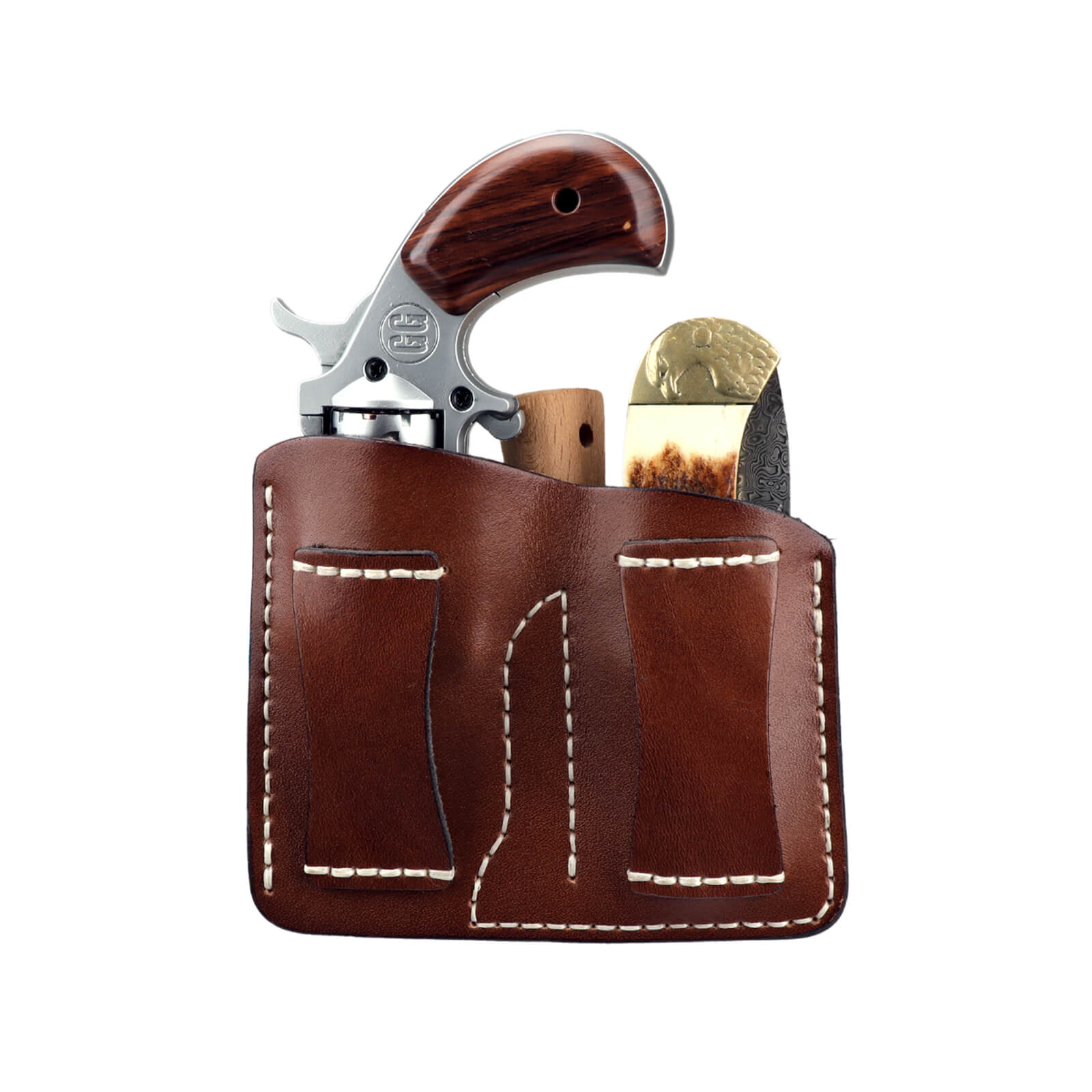 TOURBON Leather Belt Holster and Magazine Pouch