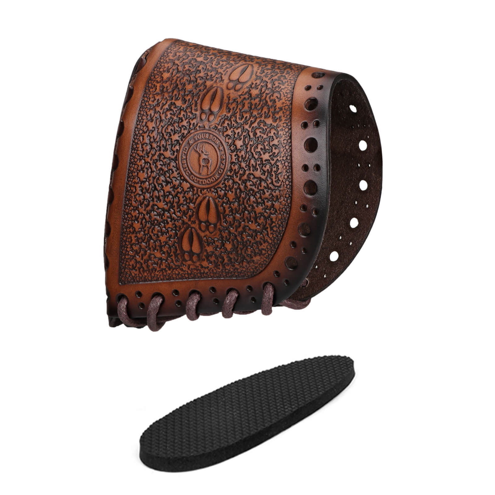 TOURBON Leather Recoil Pads for Shooting Extension Stock Pad