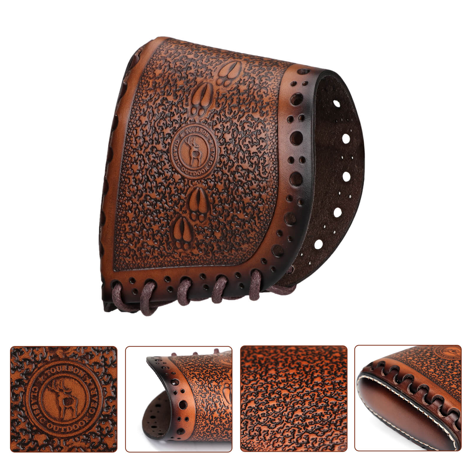 TOURBON Leather Recoil Pads for Shooting Extension Stock Pad