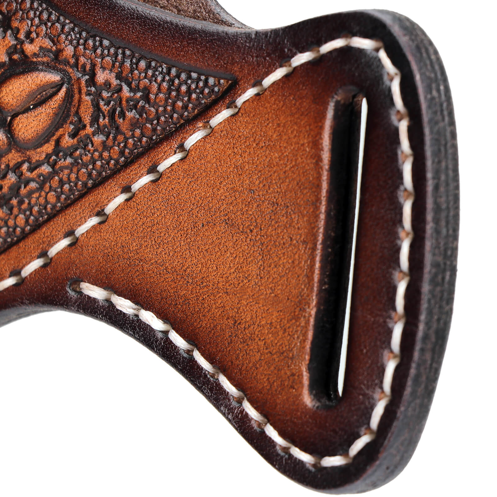 TOURBON Leather Fixed Blade Knife Sheath for 1.5" Belt