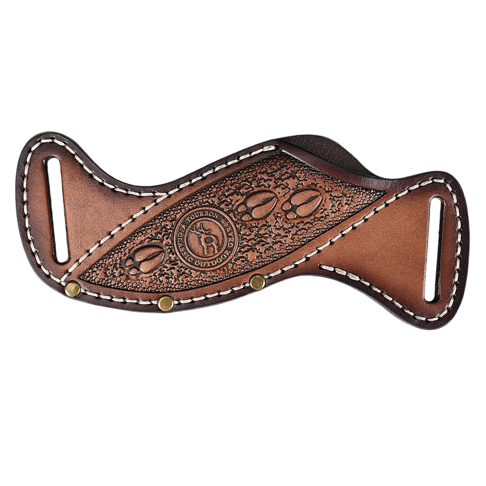 TOURBON Leather Fixed Blade Knife Sheath for 1.5" Belt