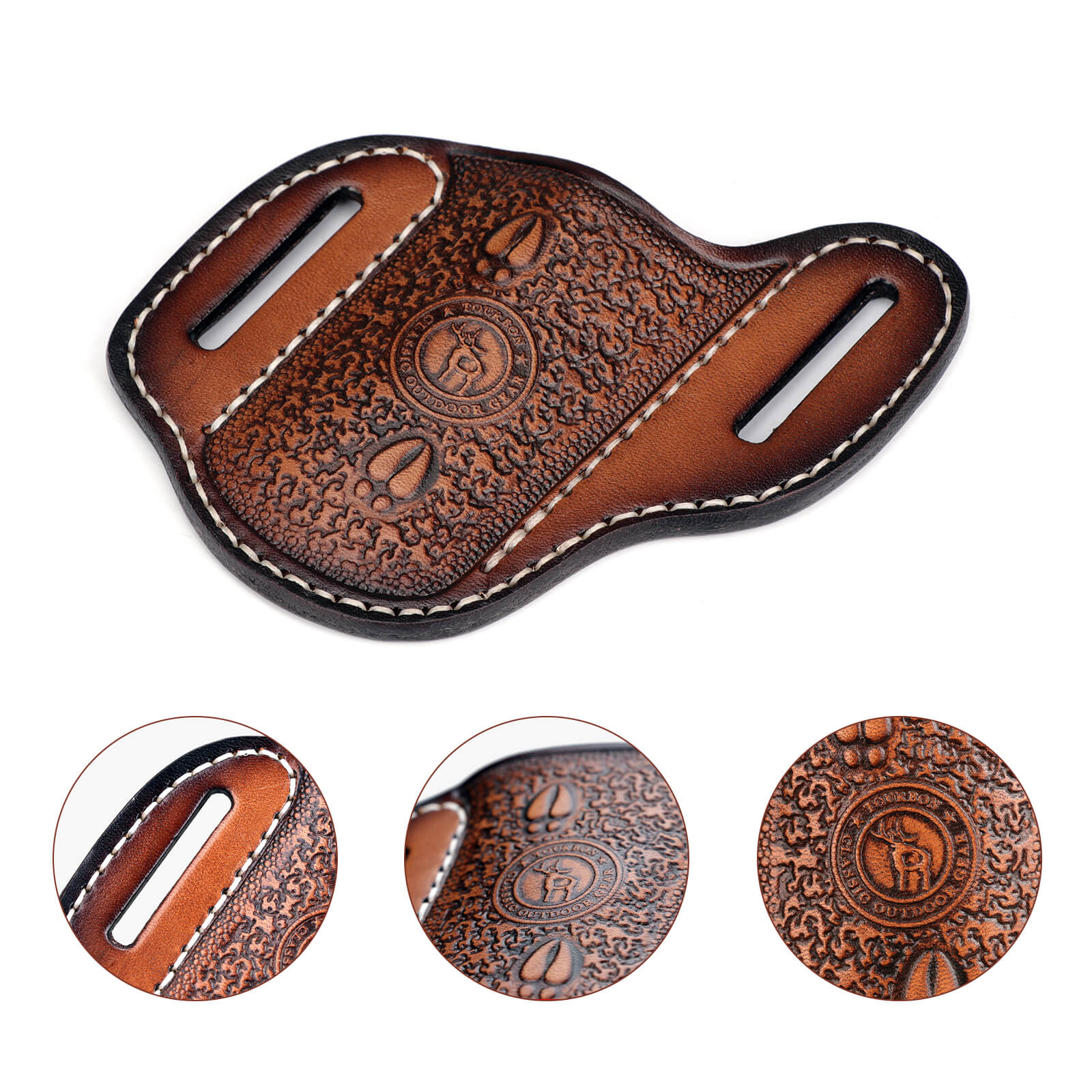 TOURBON Pocket Folding Knife Sheath 1.9" Large Diameter Open