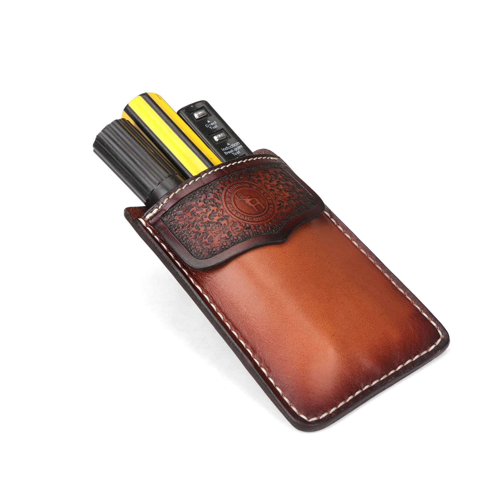 TOURBON Leather Pocket Protector for Men Durable Tool Pouch for Jeans Shirts Pocket Sleeve 