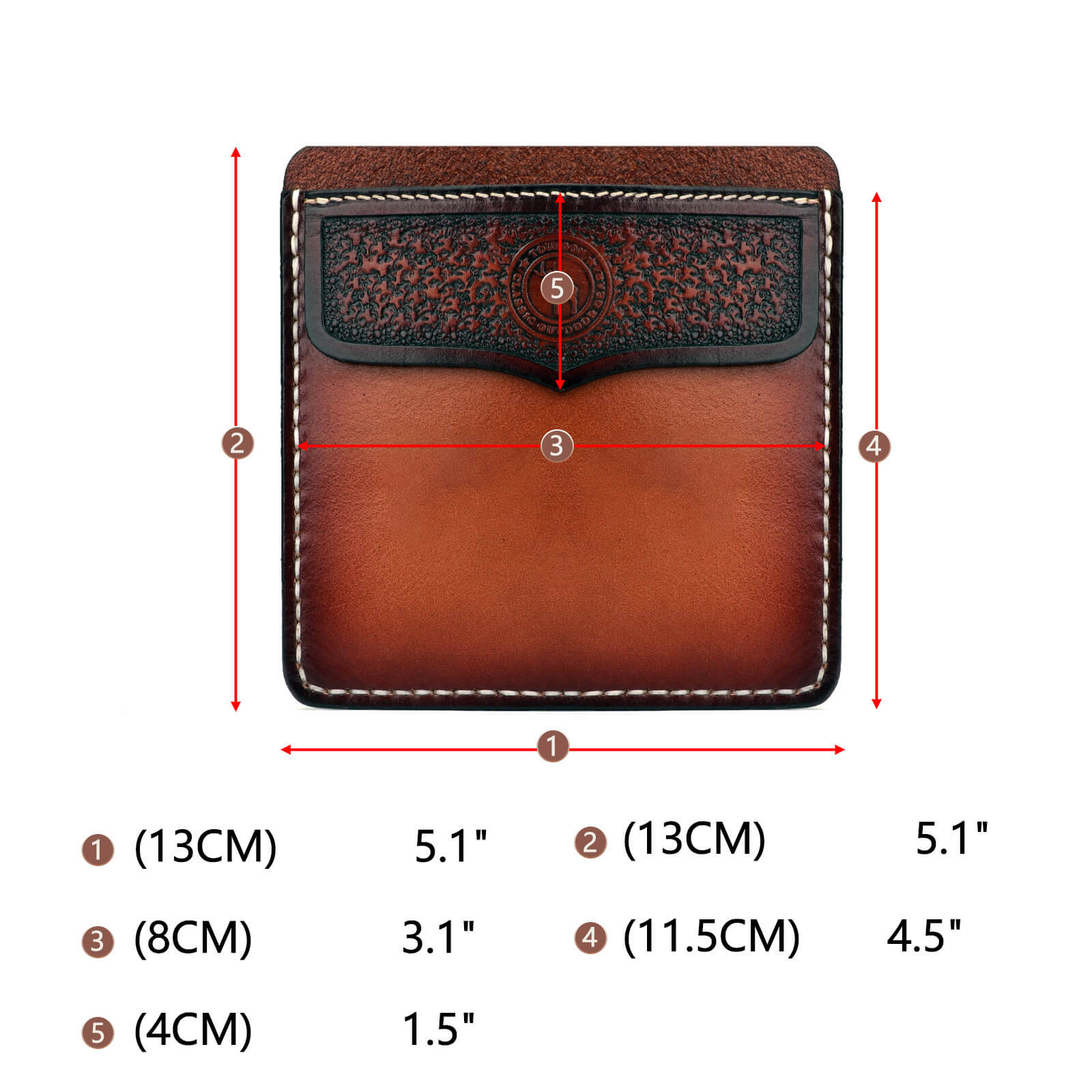 Tourbon Leather Pocket Protector Tool Pouch for Jeans Shirts Pocket Sleeve 