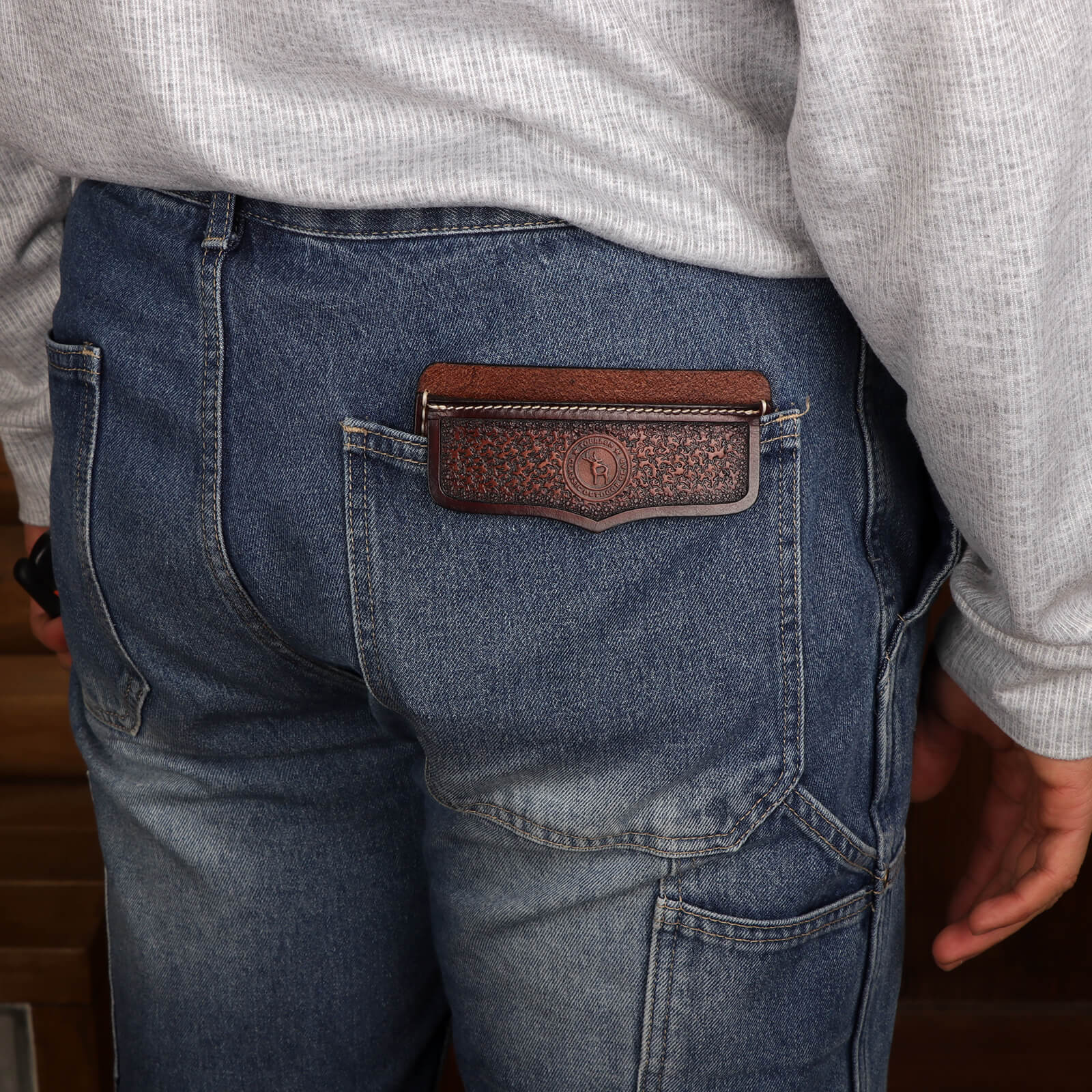 Tourbon Leather Pocket Protector Tool Pouch for Jeans Shirts Pocket Sleeve 