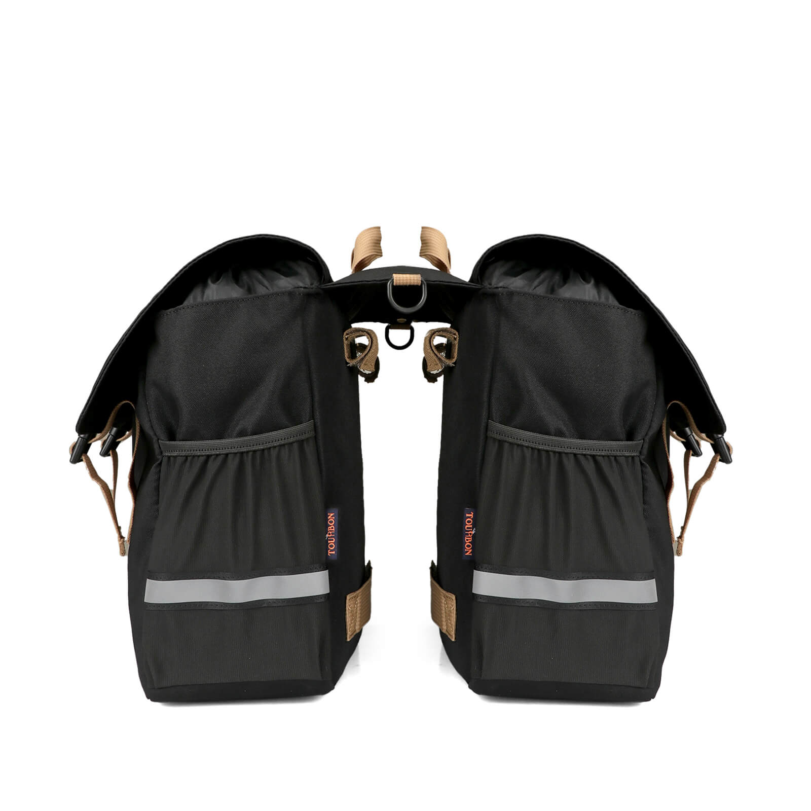 [Copy]TOURBON Nylon Bicycle Double Panniers with Reflective Stripe