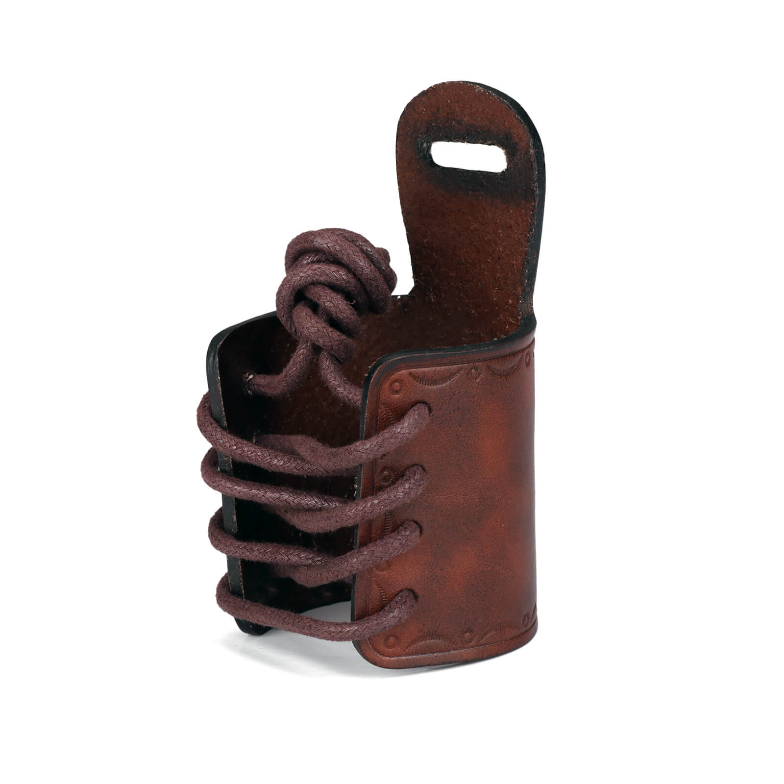 TOURBON Leather Sling Loop No Drill Leather Strap Attachment