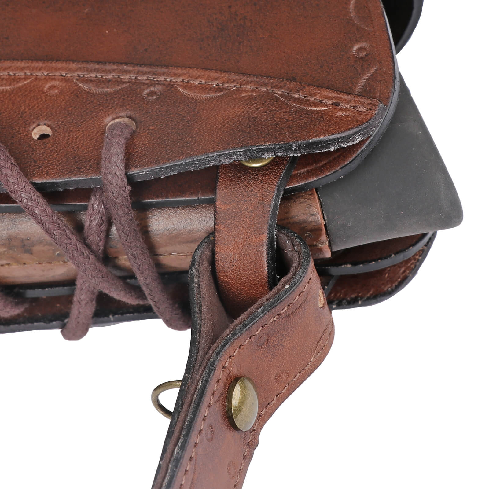 TOURBON Leather Cheek Riser No Drill Buttstock Cover Pouch