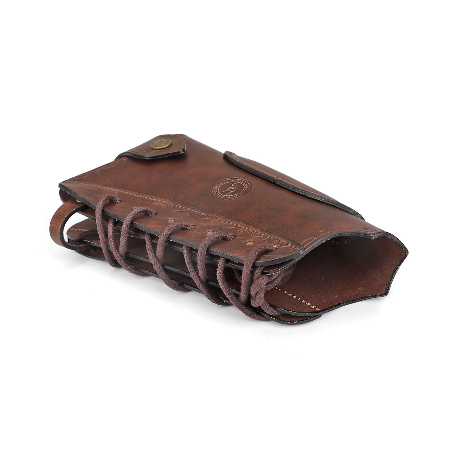 TOURBON Leather Cheek Riser No Drill Buttstock Cover Pouch