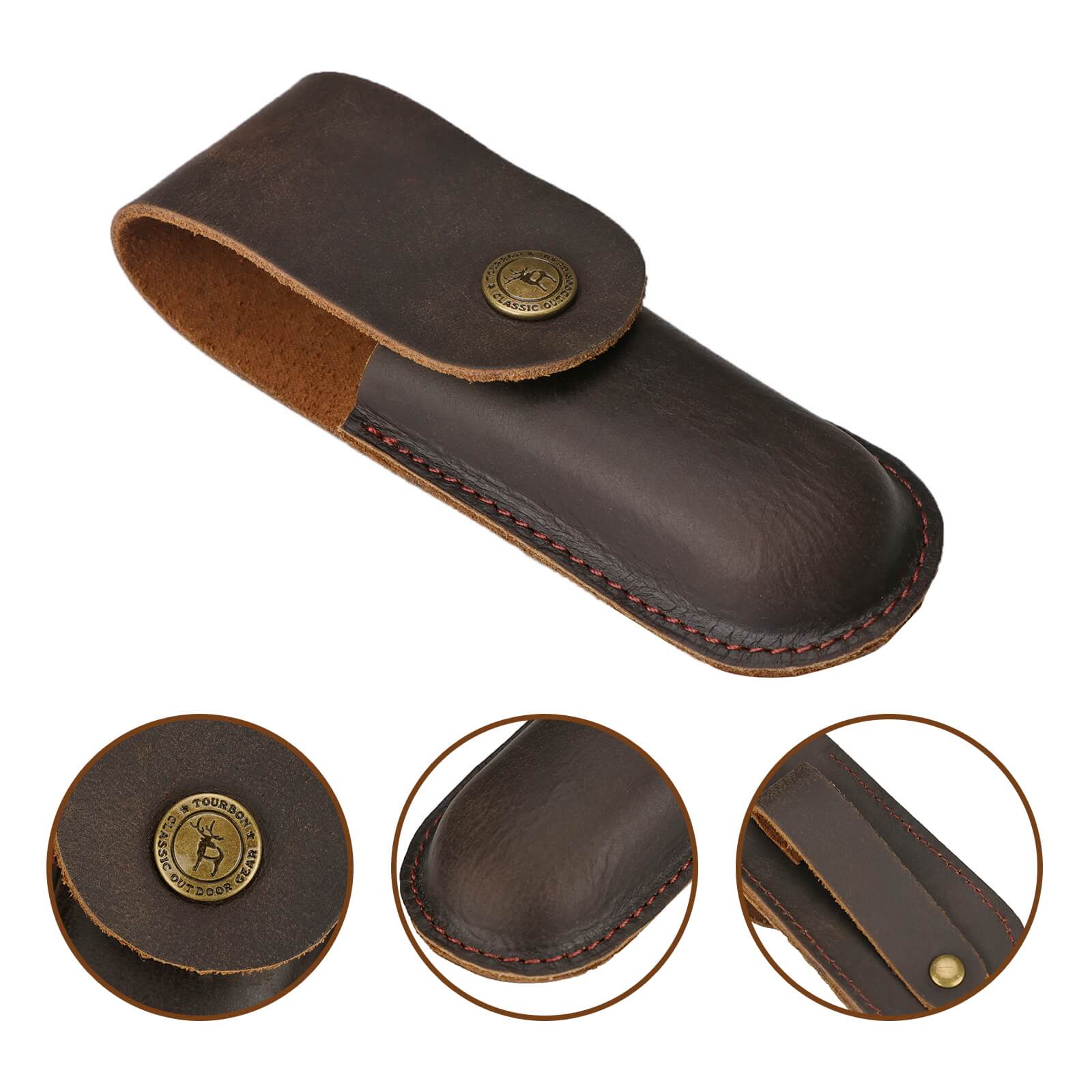 Tourbon 5" Folding Pocket Knife Sheath with 2" Belt Loop 