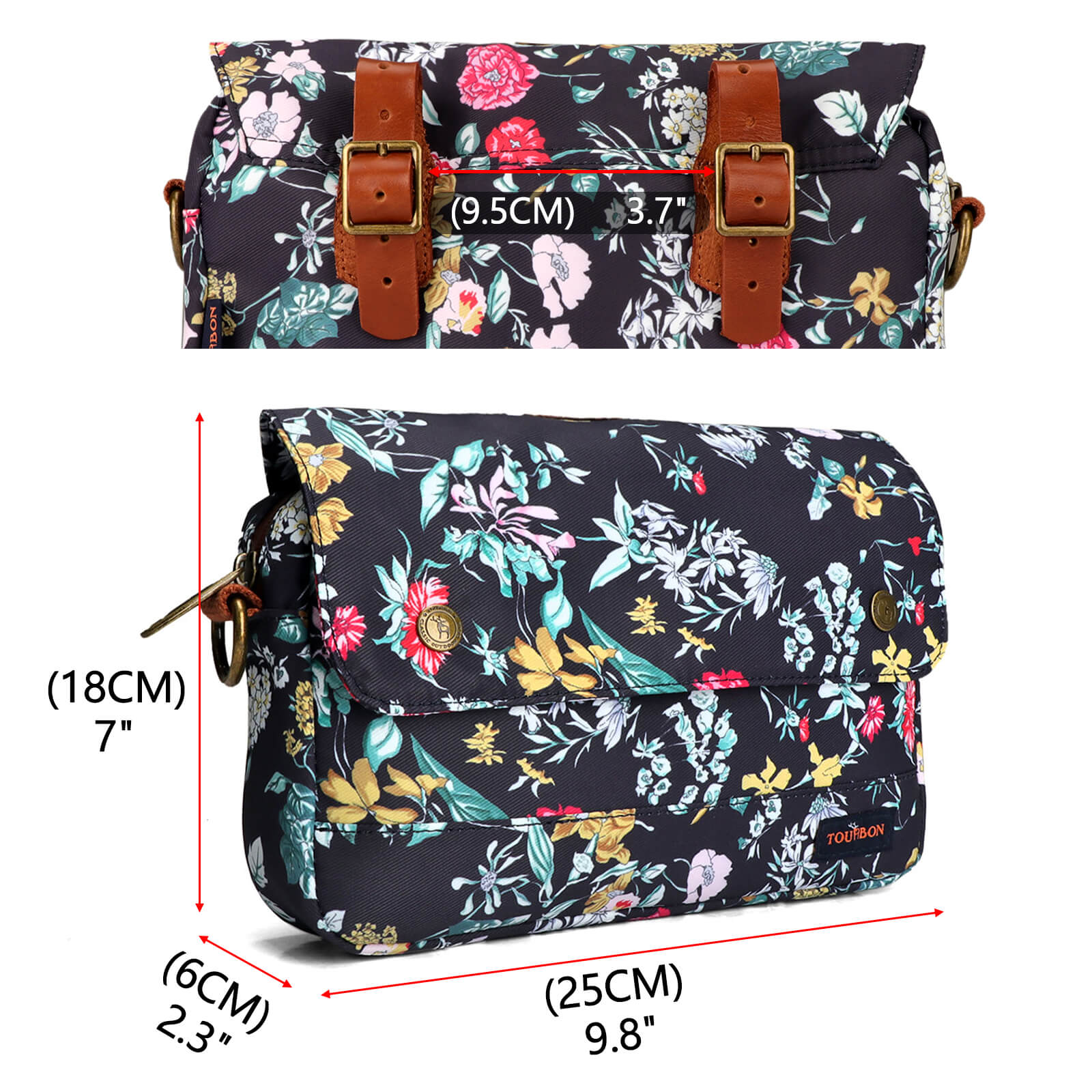 Tourbon Front Handlebar Bike Bag Cycling Frame Pouch