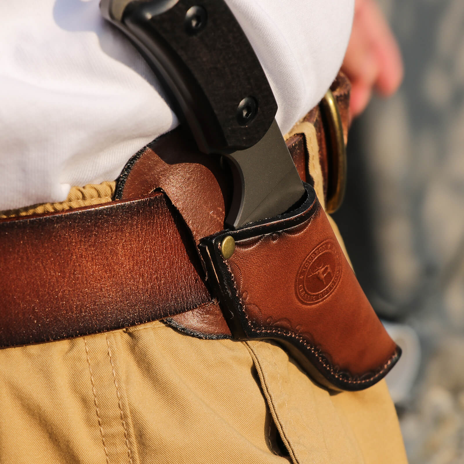 Tourbon Leather Fixed Blade Knife Sheaths for 2.5" Length Blade 