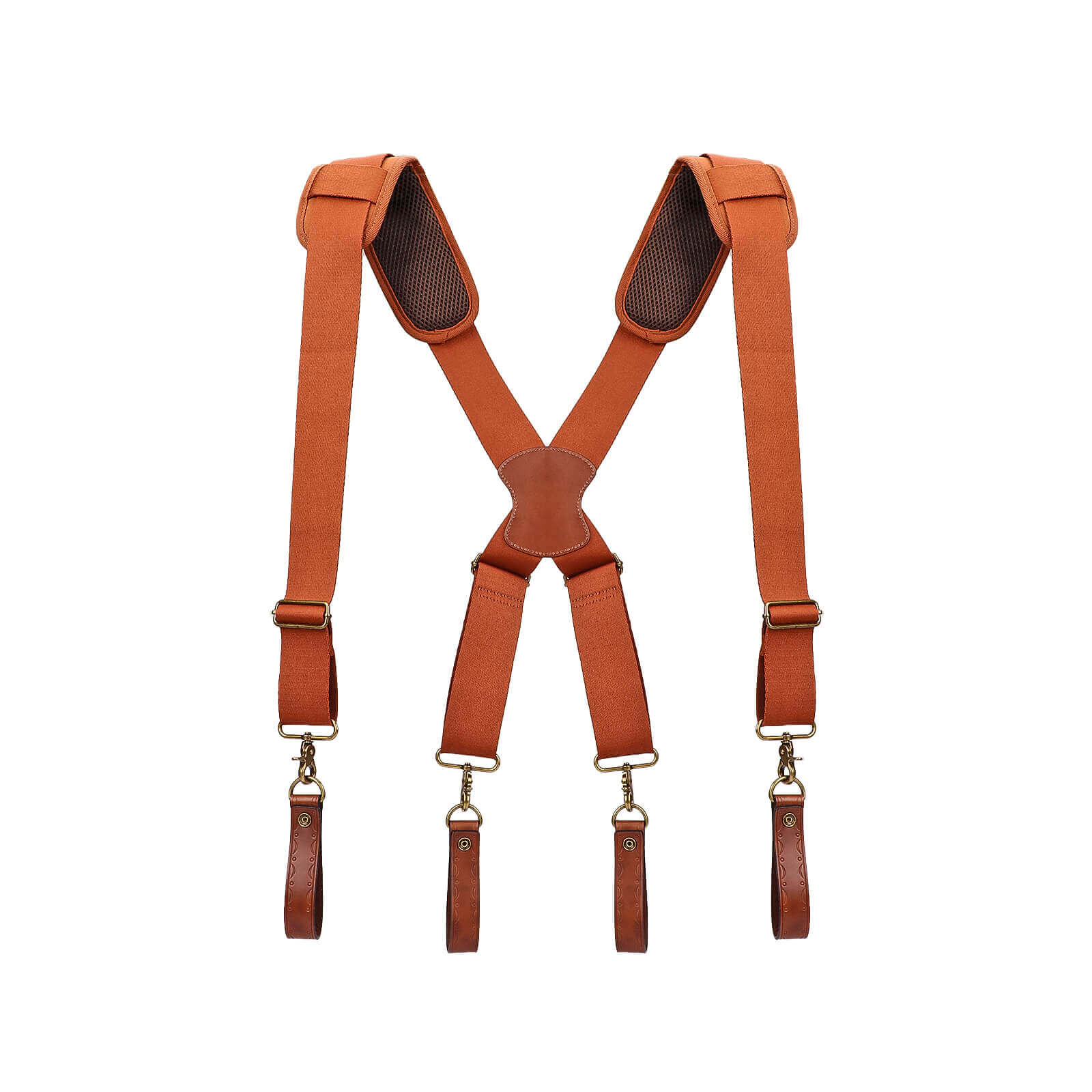TOURBON Carpenter Construction Work Tool Belt with Suspenders for Men
