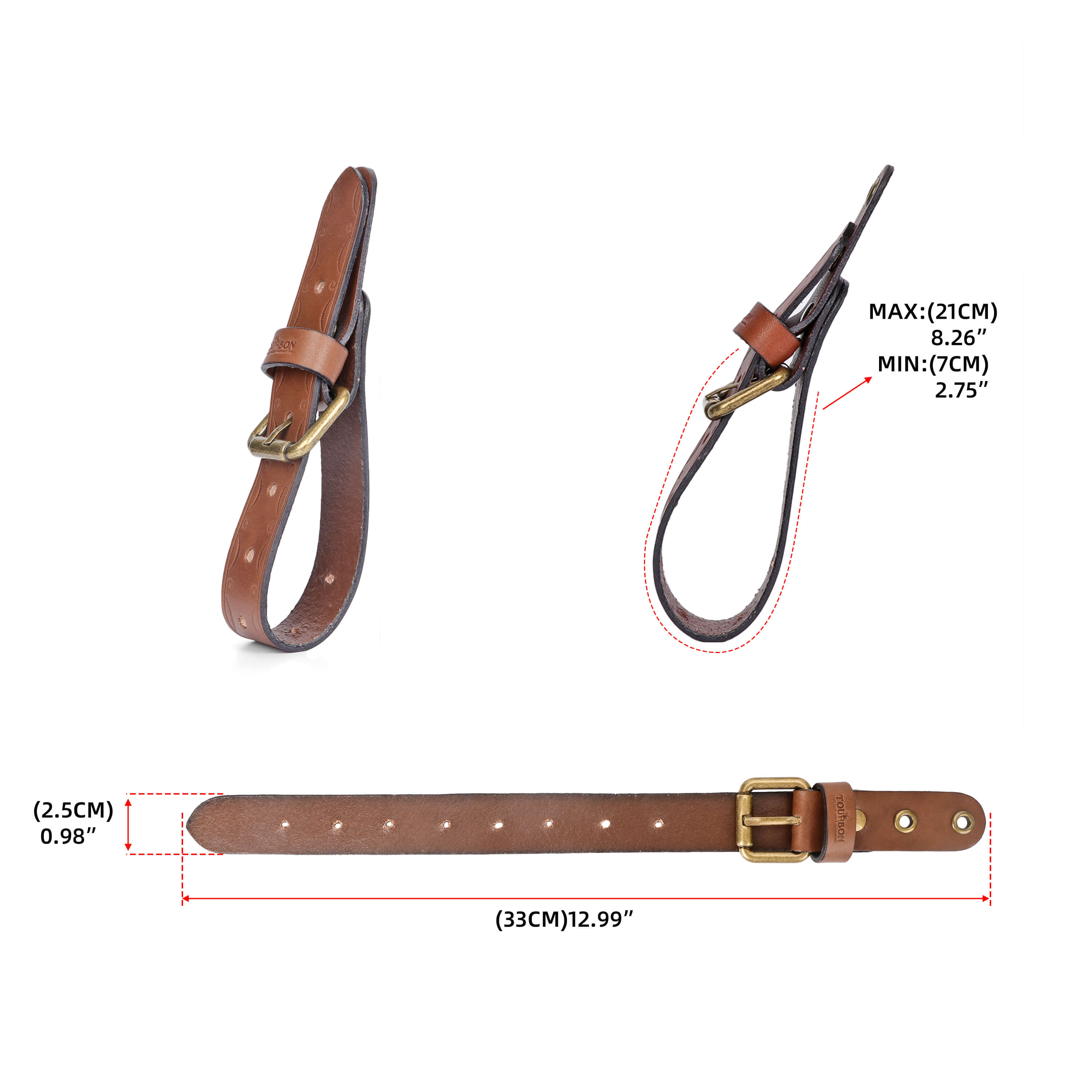 Tourbon Leather Wall Hanging Straps Axe Mount Holders