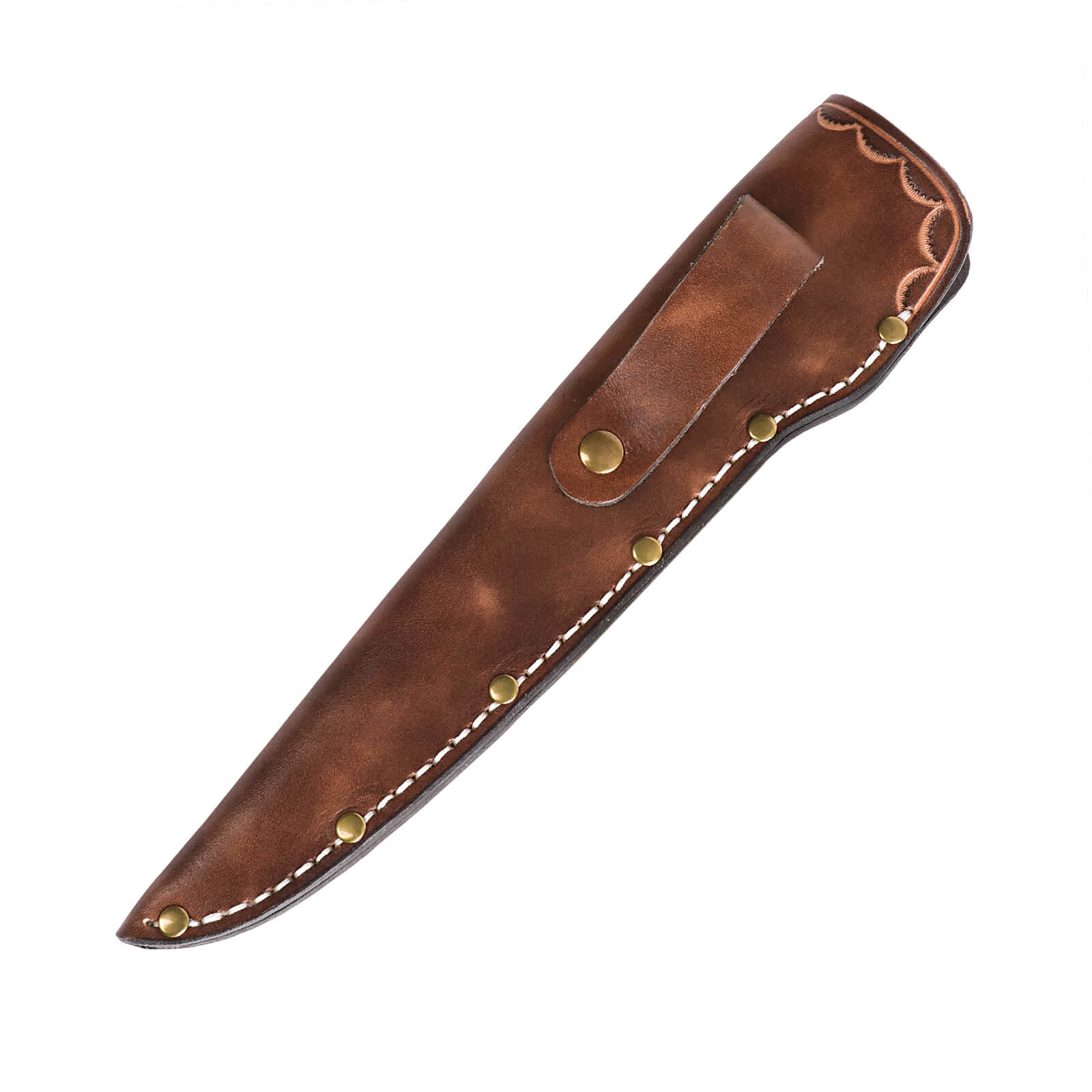 TOURBN Leather Boning Knife Sheath with Belt Loop for 7 Inch Blades