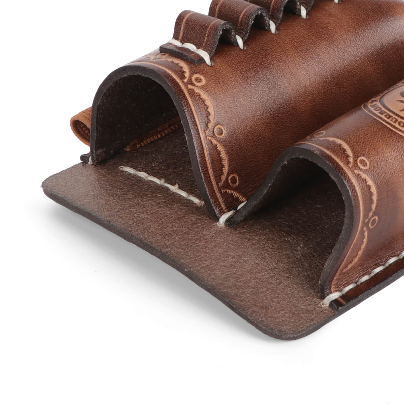 Vintage Genuine Leather Multitool Flashlight Holder  EDC Organizer 