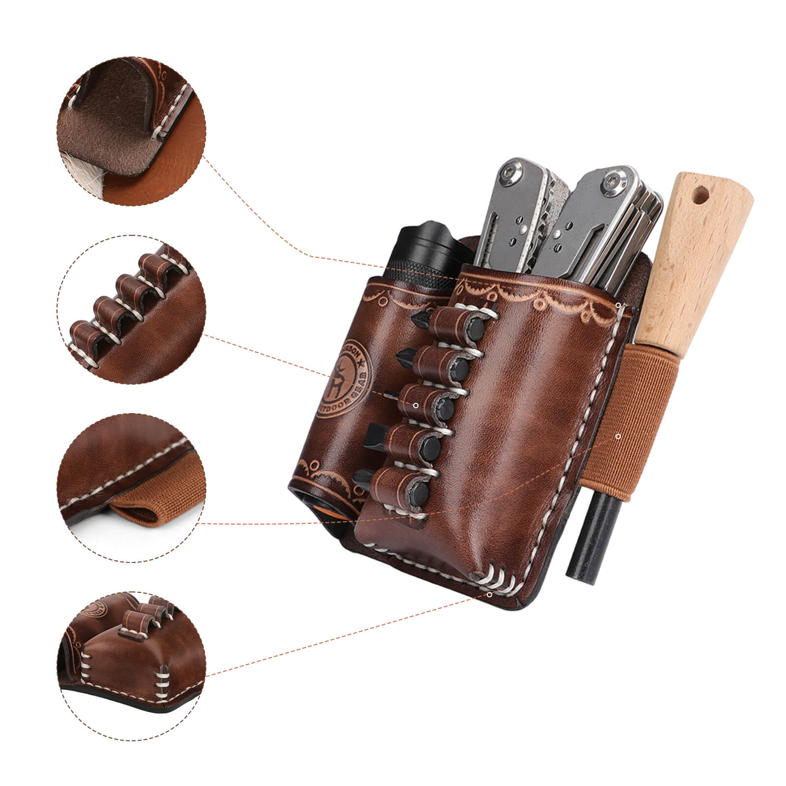 leather multitool holder