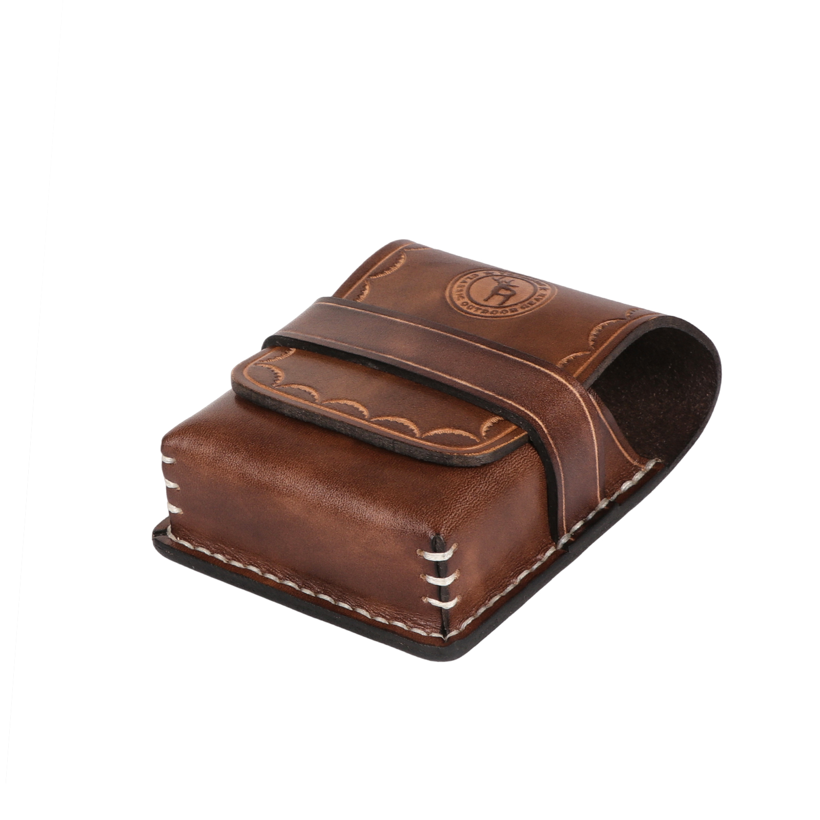 TOURBON Leather Cigarette Box Case Pouch Lighter Holder 
