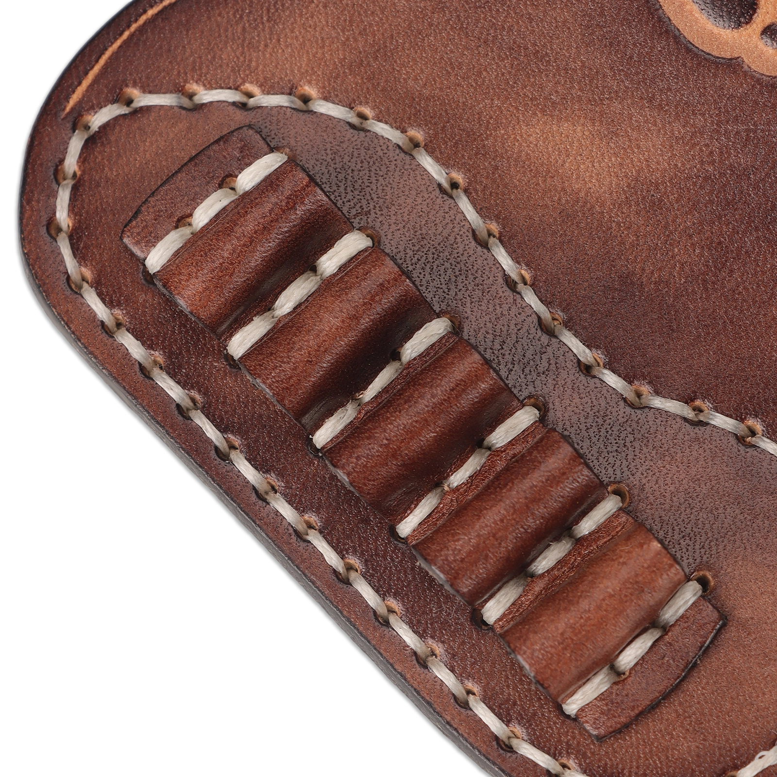 TOURBON Vintage Top-Grain Leather Pocket Holster with Ammo Holder
