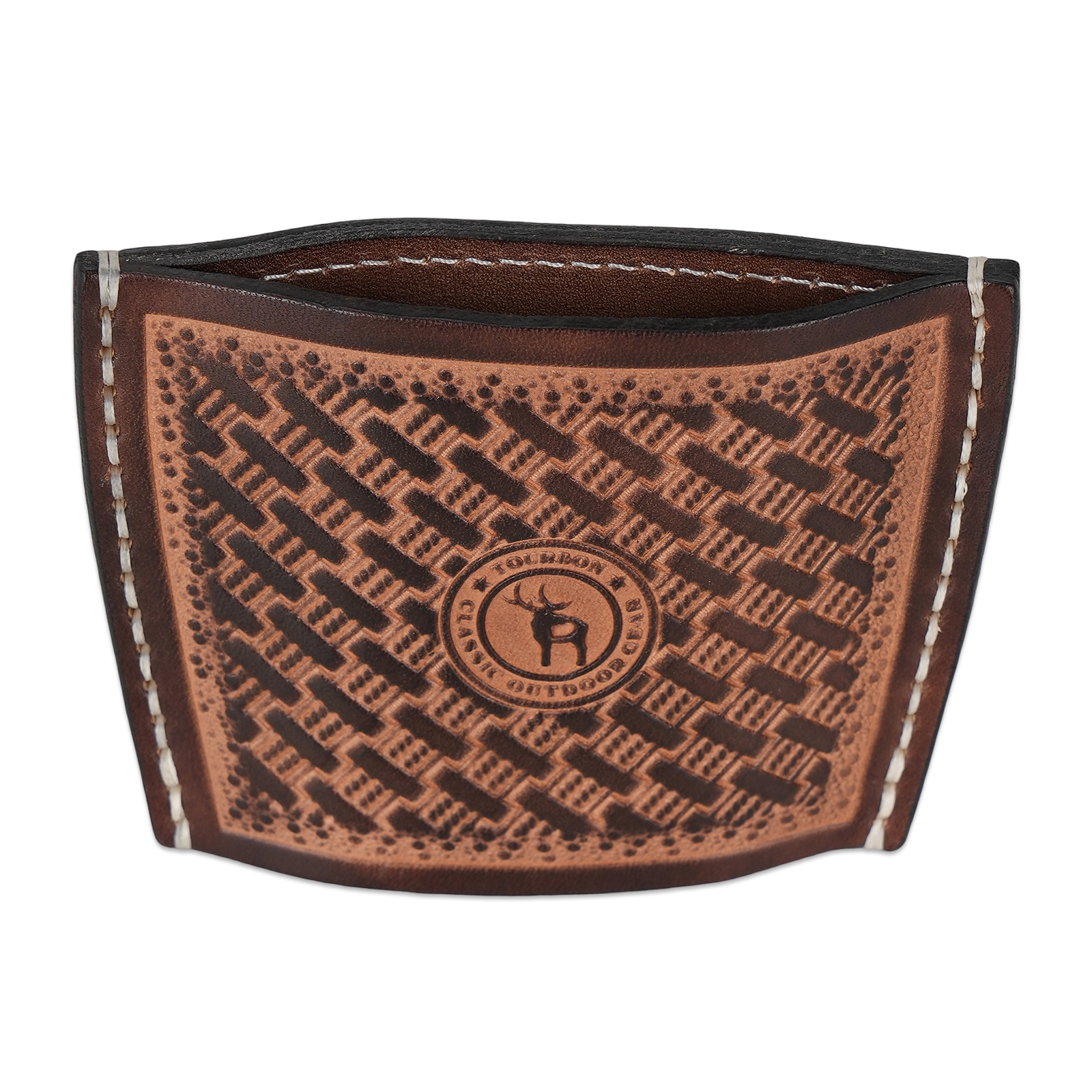 TOURBON Leather IWB OWB Pistol Holster Basket Weave Concealed Carry