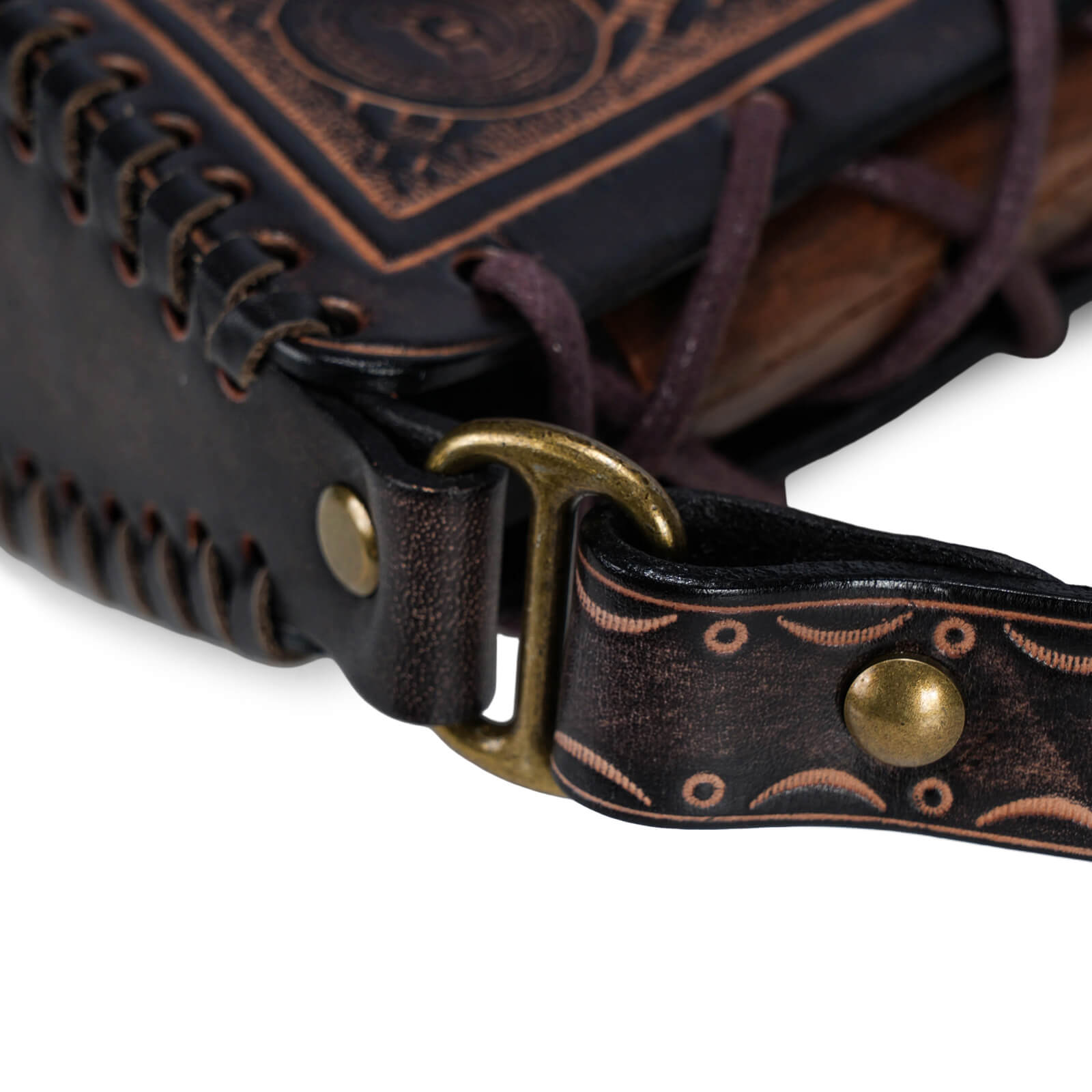 TOURBON Leather Buttstock Cheek Rest 6 Shell Holder Sling Ring