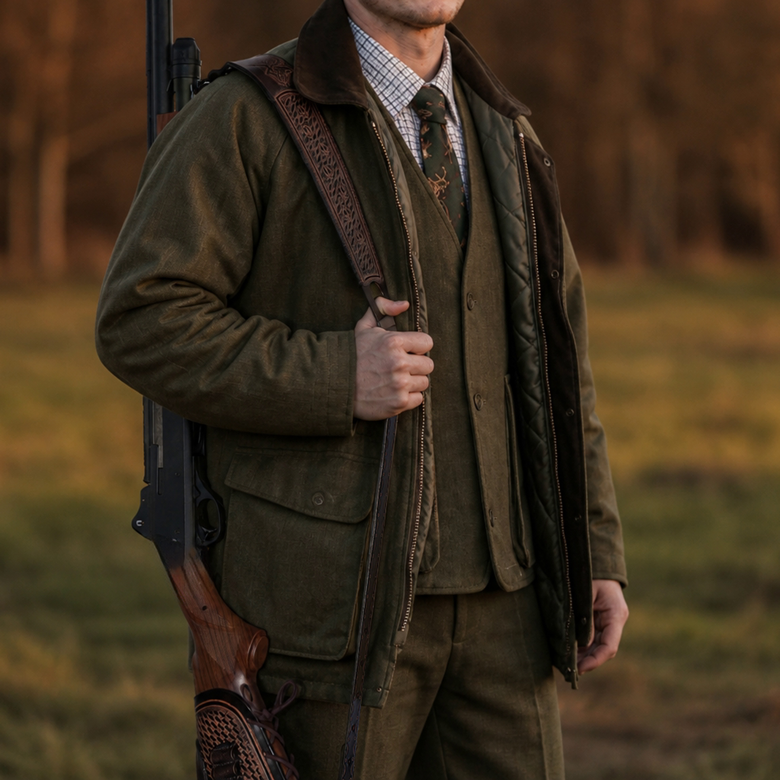 A man with Tourbon gun sling