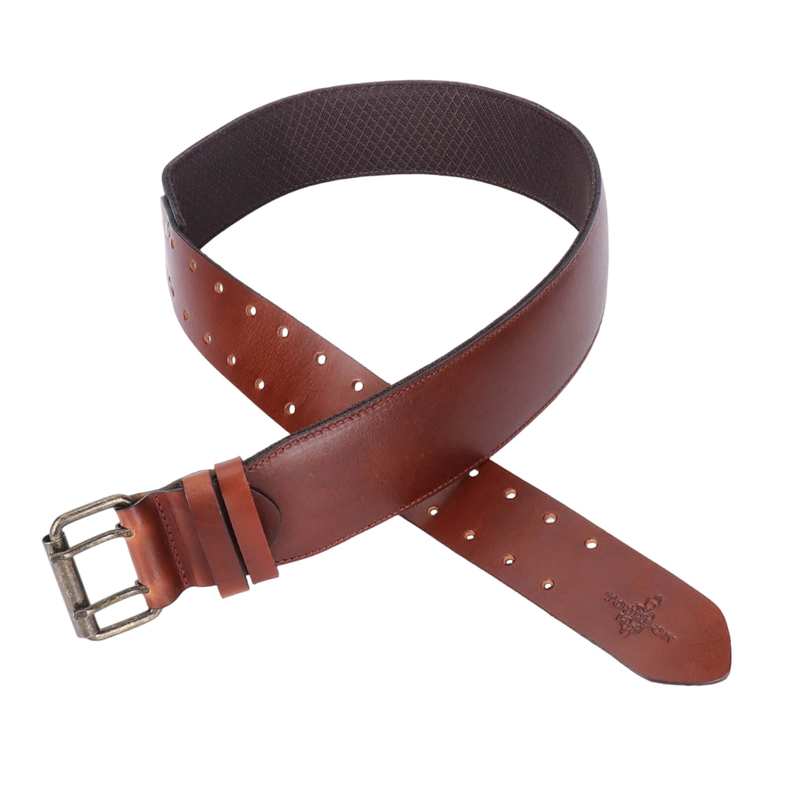 TOURBON Leather Work Tool Belt  34" to 46" Adjustable 2.5inches Wide 