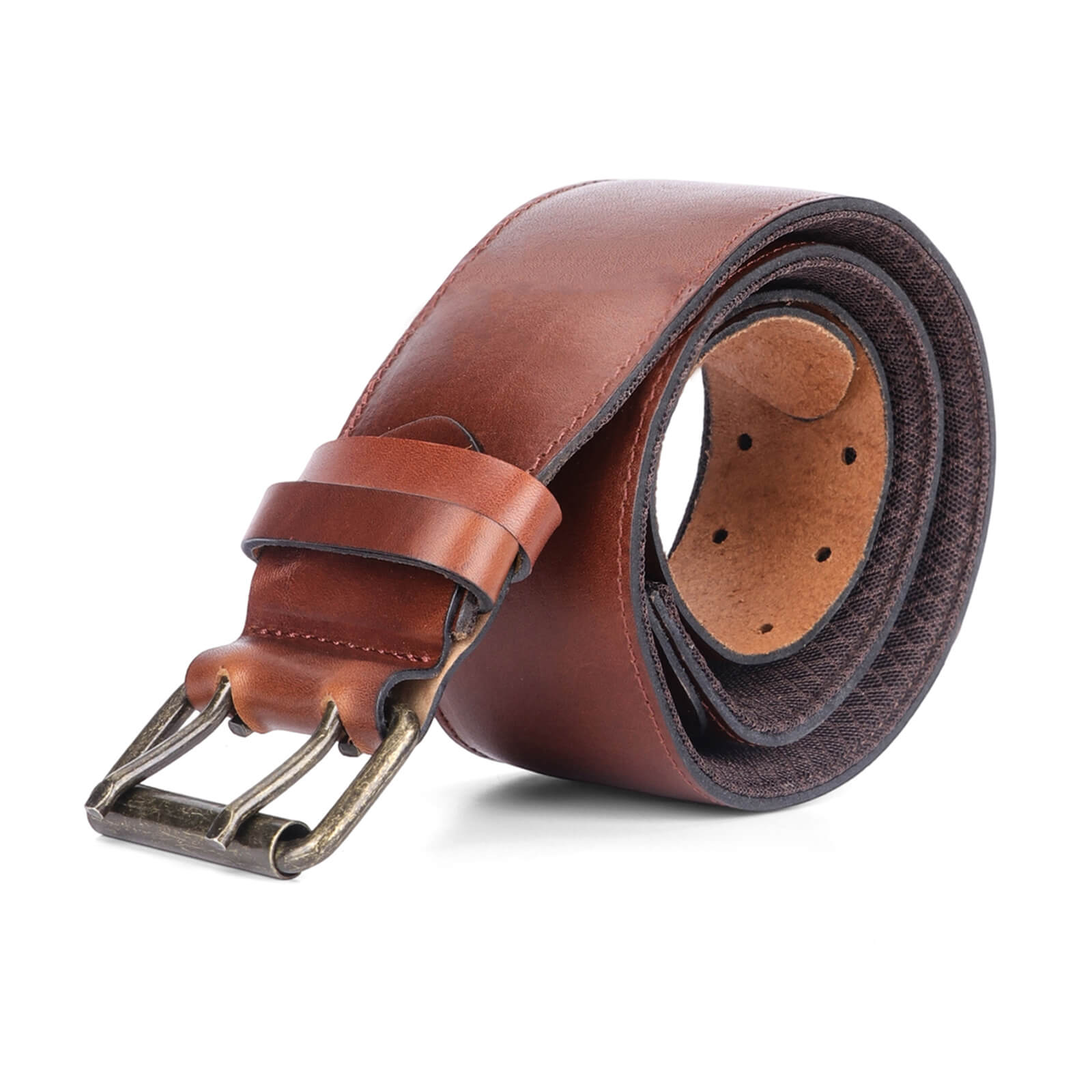 TOURBON Leather Work Tool Belt  34" to 46" Adjustable 2.5inches Wide 