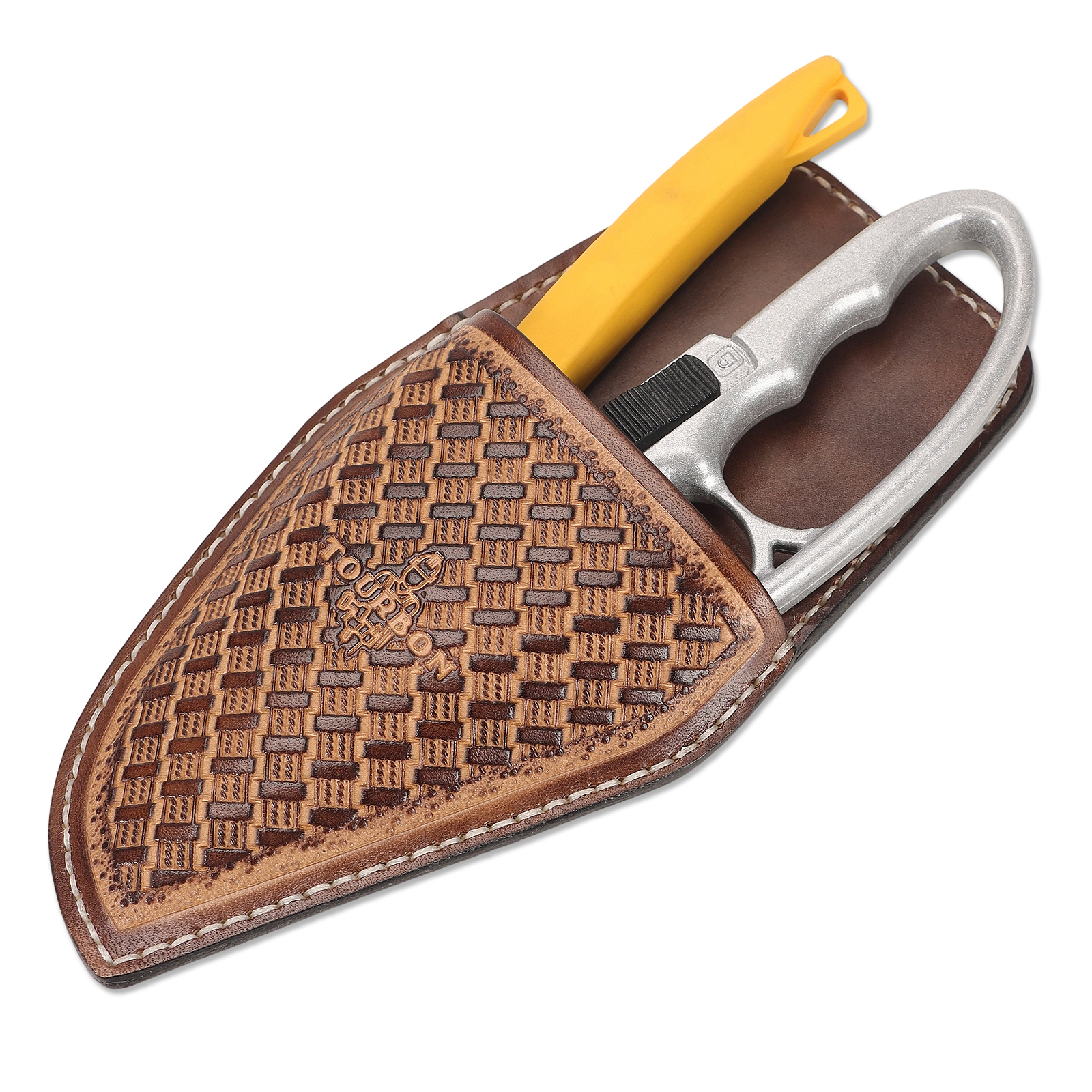 Tourbon Leather Ratchet Pruning Shears Sheath Pruner Pouch