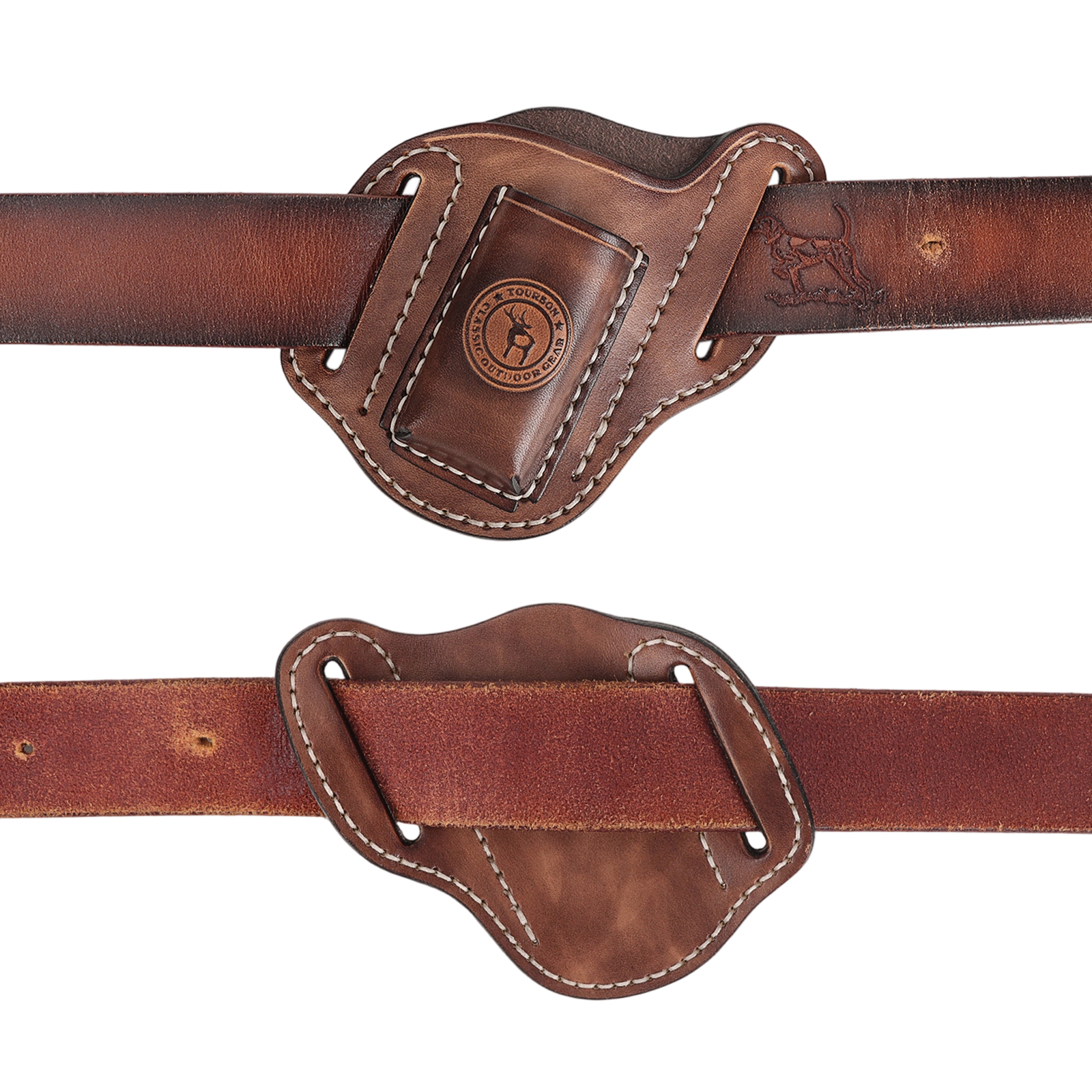 Leather Pliers Sheath and Trapper Knife Pouch