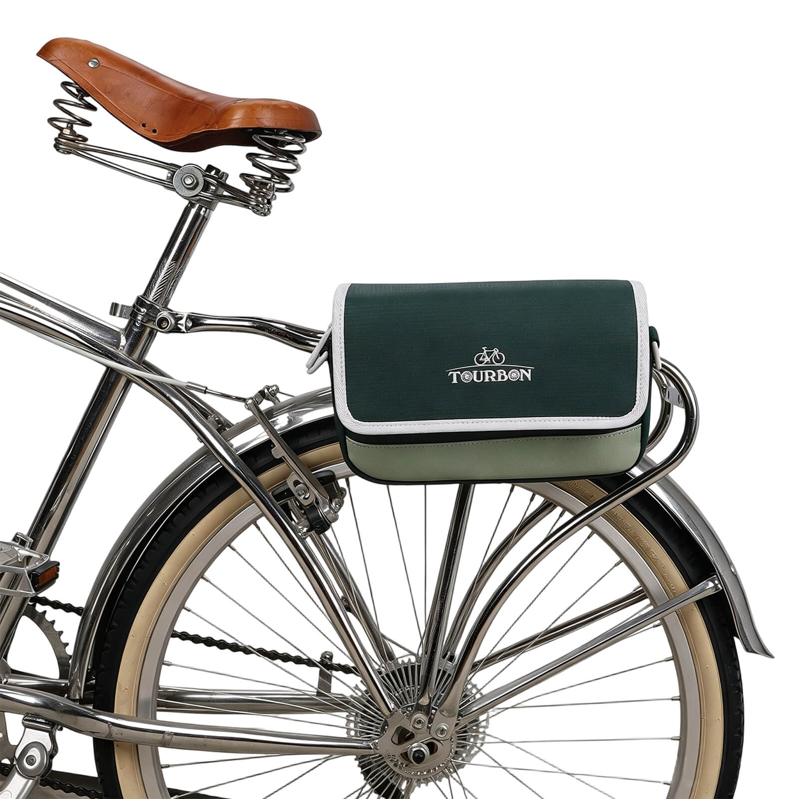 TOURBON Nylon Bike Panniers Bicycle Handlebar Bag