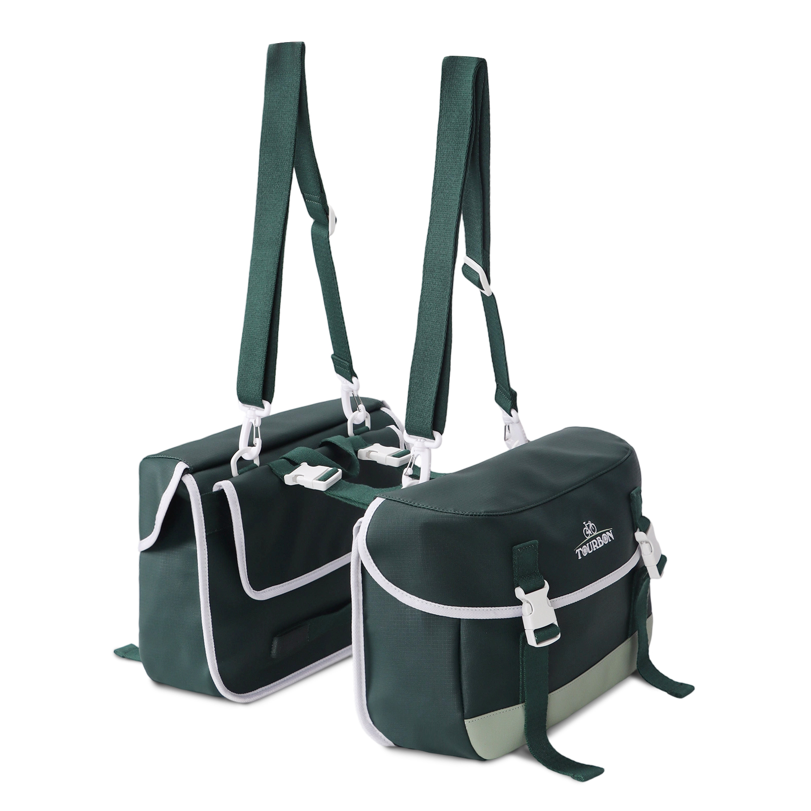 TOURBON Double Side Nylon Bicycle Rear Rack Saddle Bag