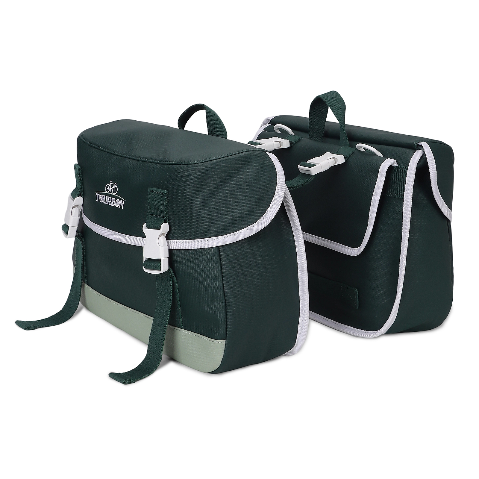 TOURBON Double Side Nylon Bicycle Rear Rack Saddle Bag