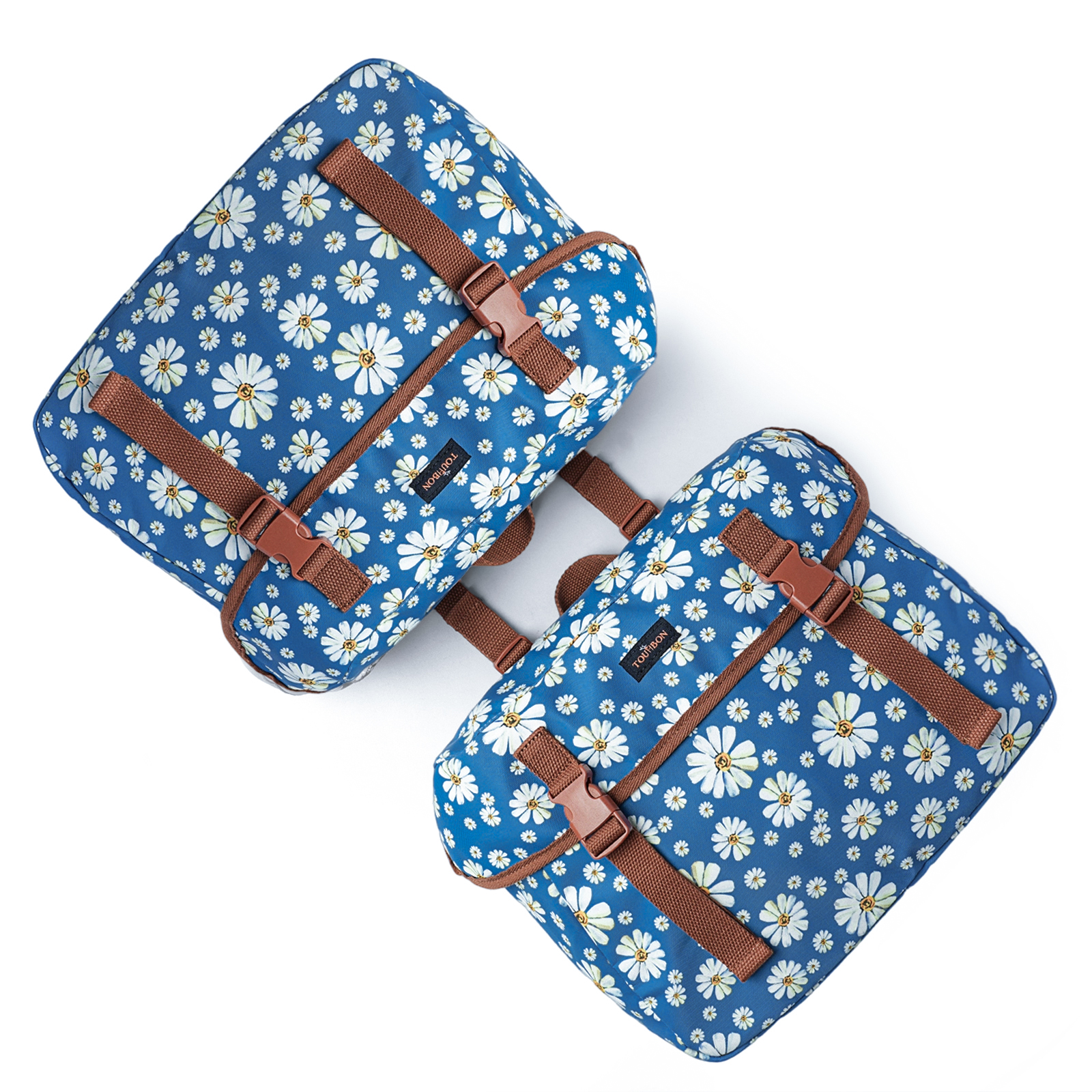 Tourbon 24L Bike Pannier Bag with Flap Buckle Shoulder Strap