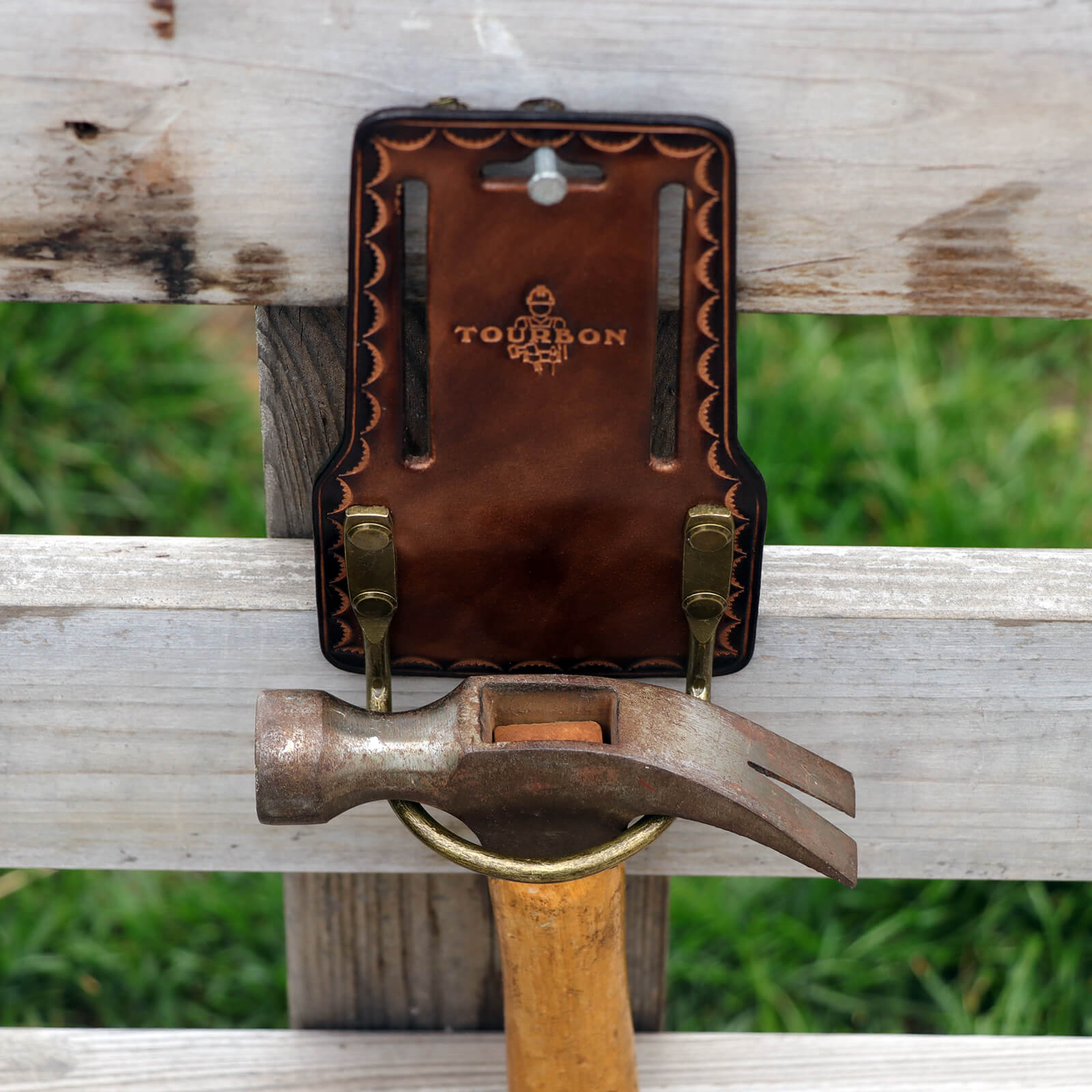 TOURBON Leather Hammer Holder Axe Holster for 3" Belt