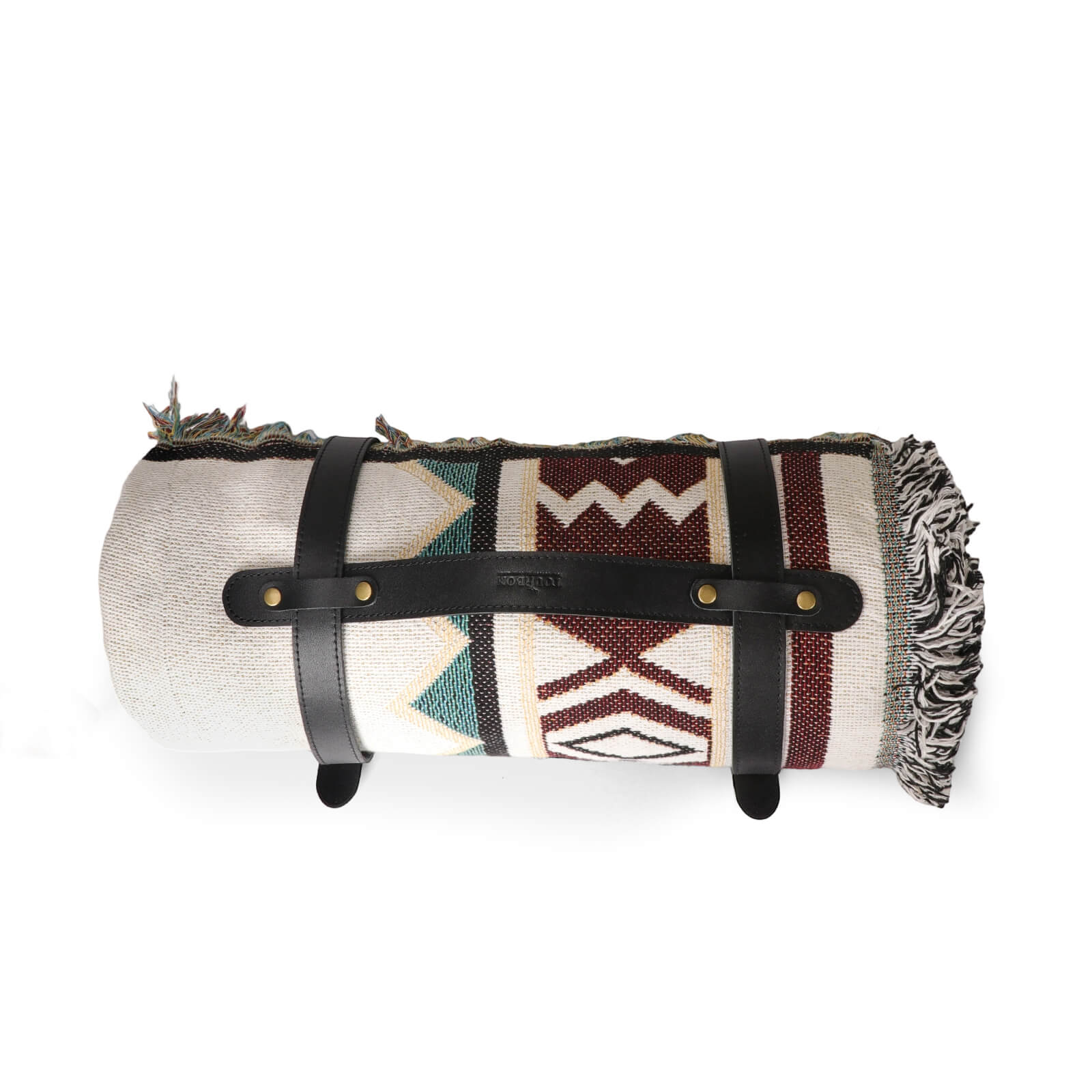 Tourbon Genuine Leather Carrier Blanket Carry Strap Holder