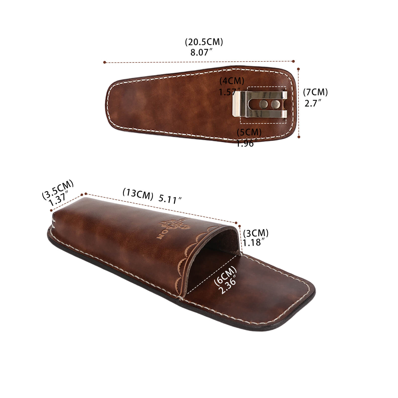 Tourbon Leather Gardening Pruner Sheath with Belt Clip 