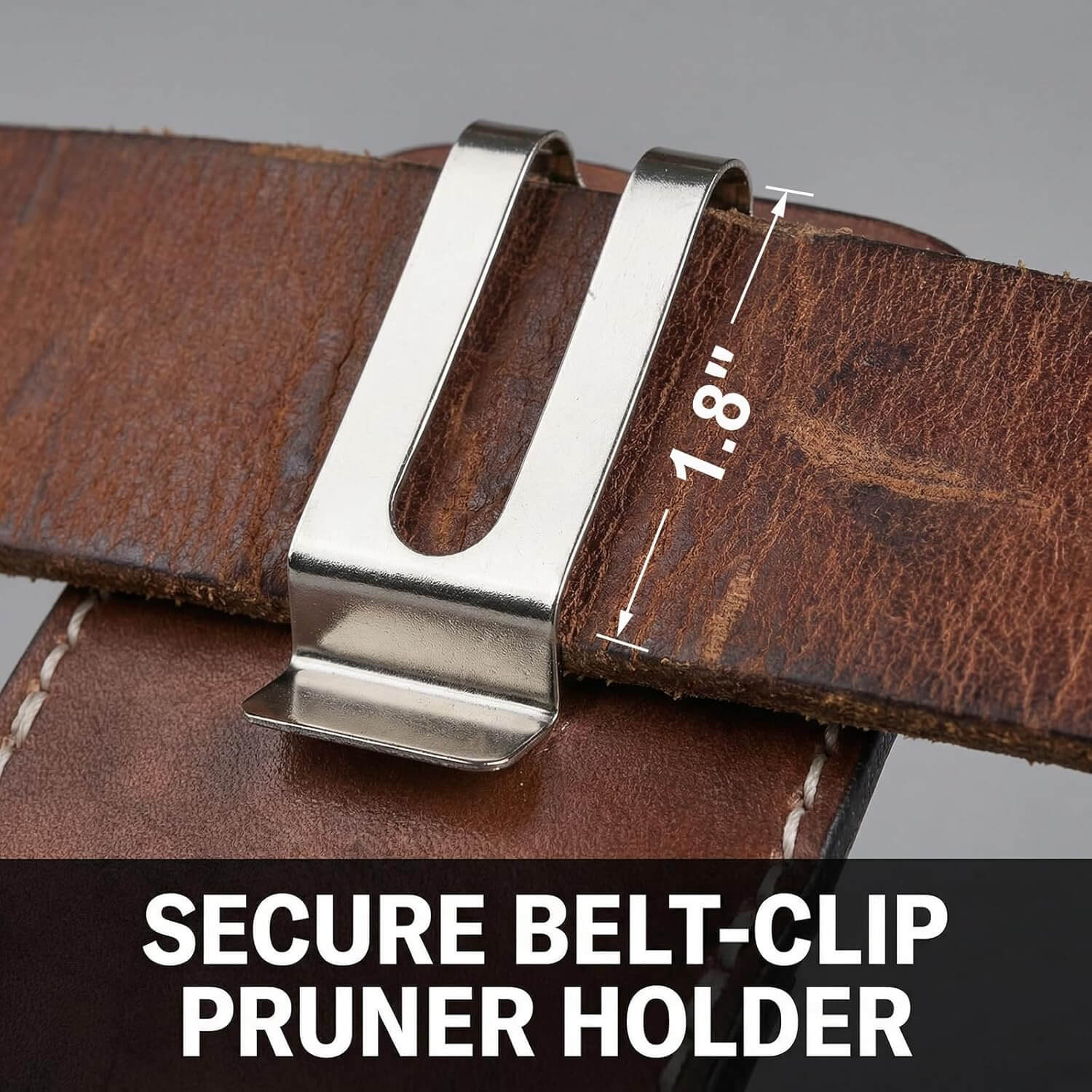 Tourbon Leather Gardening Pruner Sheath with Belt Clip 